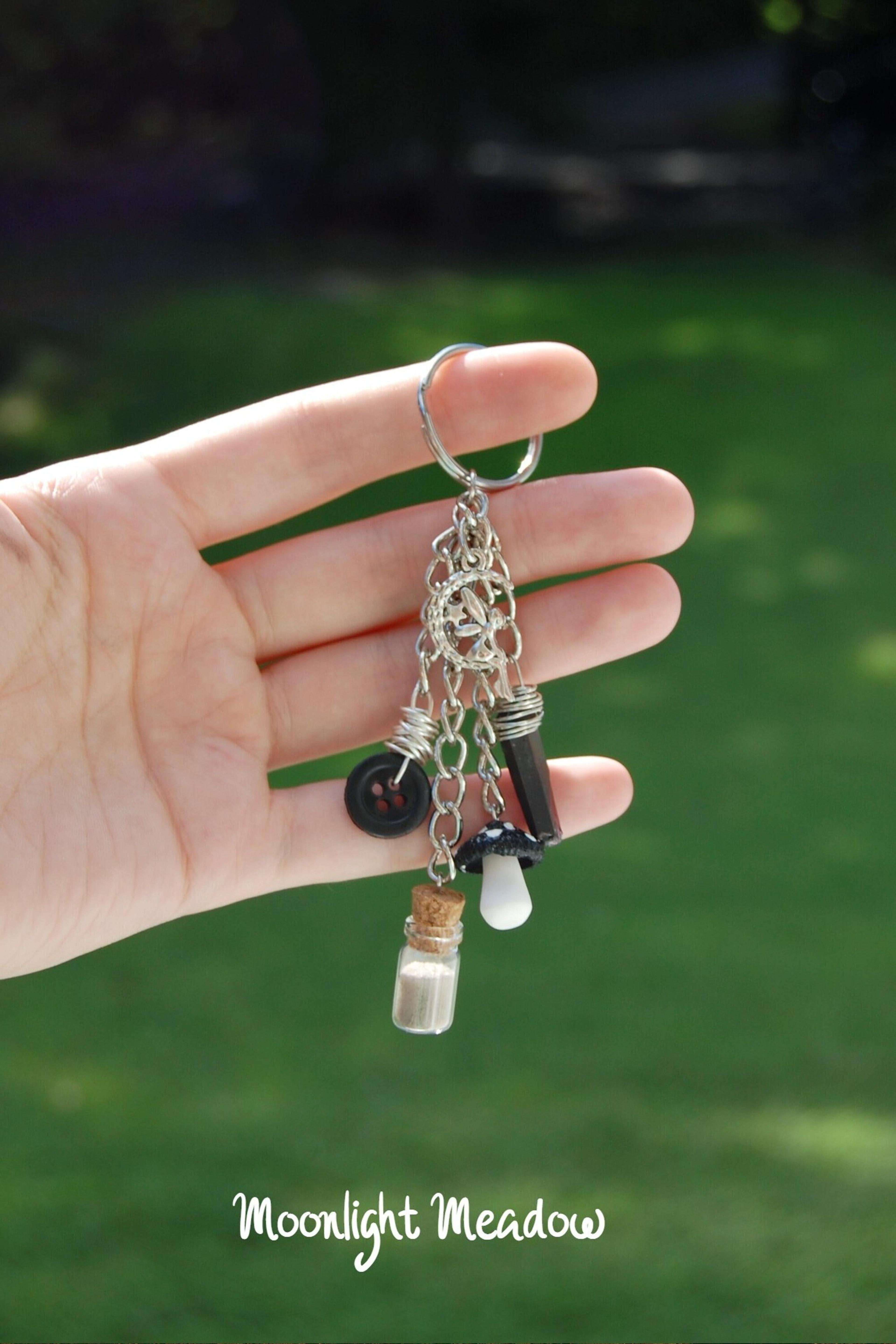 Dark Cottagecore Fairy Keychain | Grunge Fairy