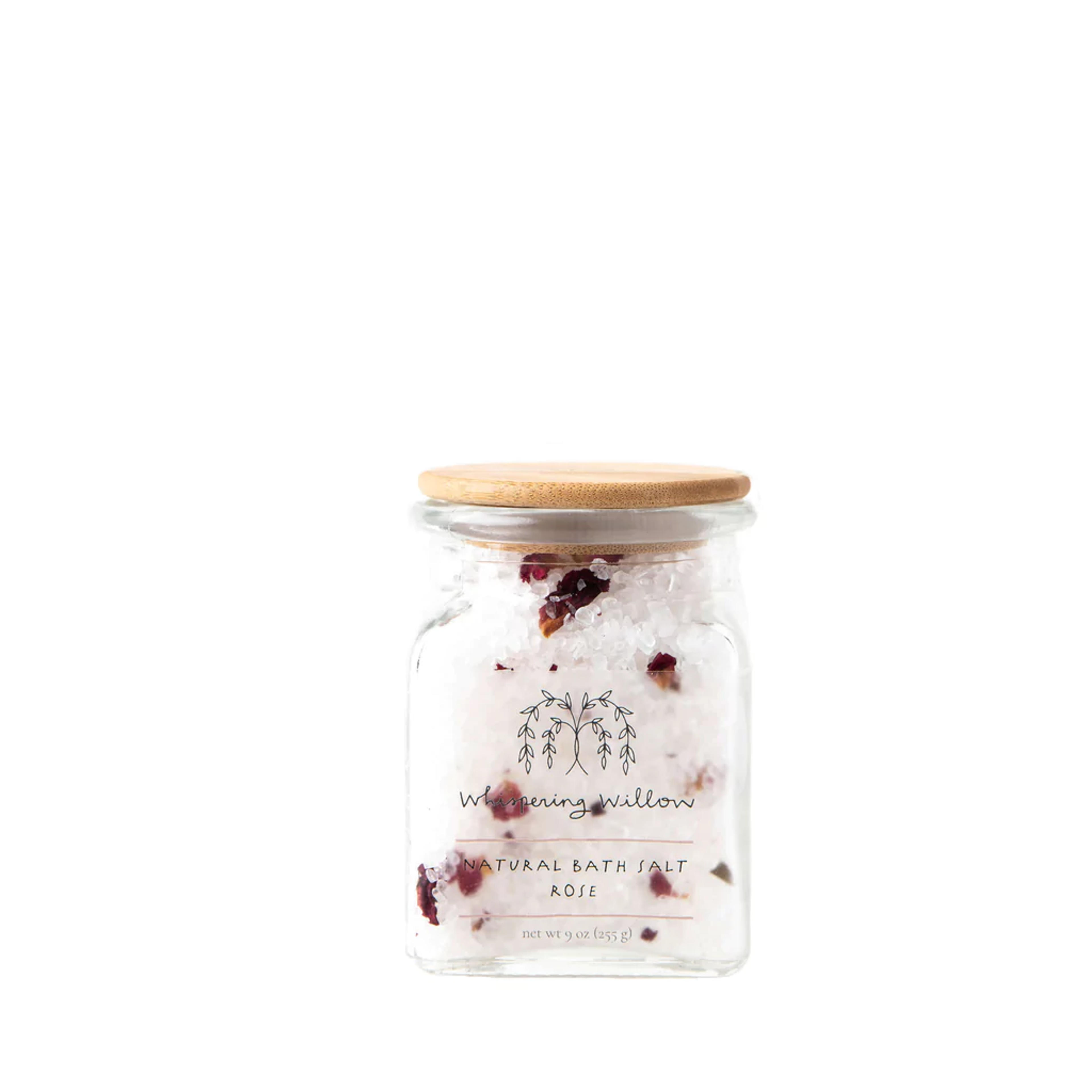 Organic Rose Bath Salt (Natural & Eco Friendly) | Whispering Willow