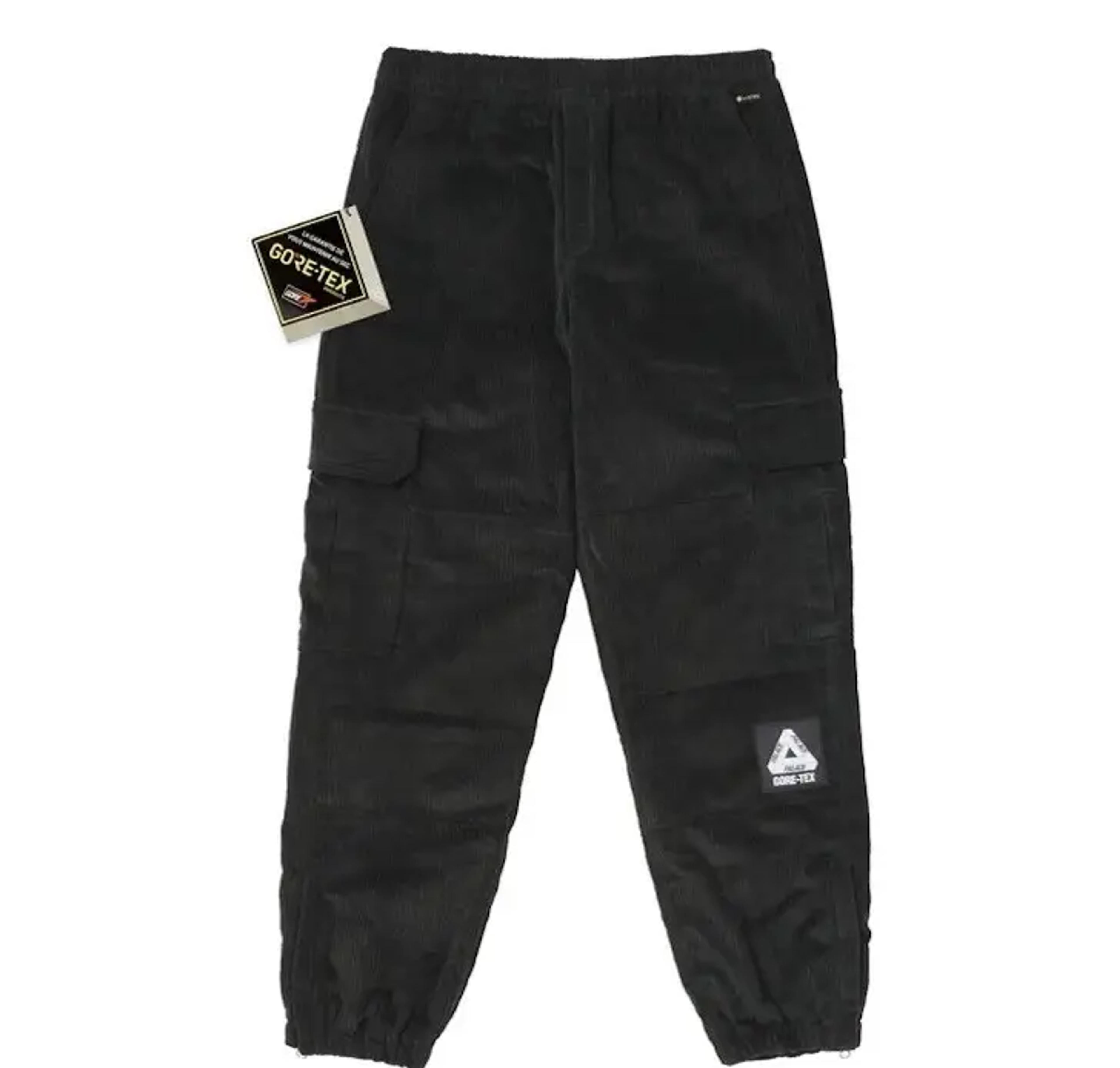 Palace Palace x Goretex Corduroy Cargo Pants Black Size Medium | Grailed