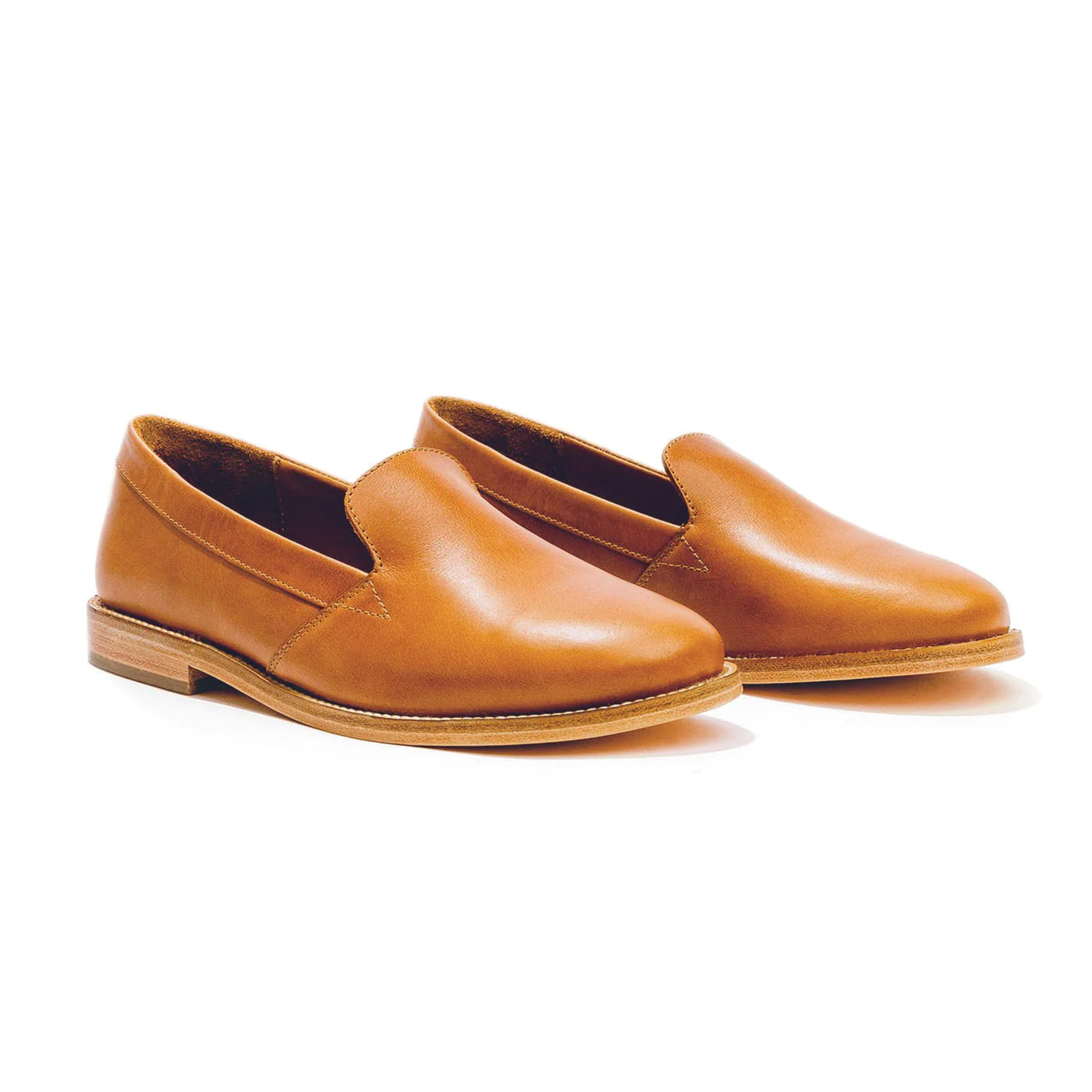 Rounded Leather Loafer