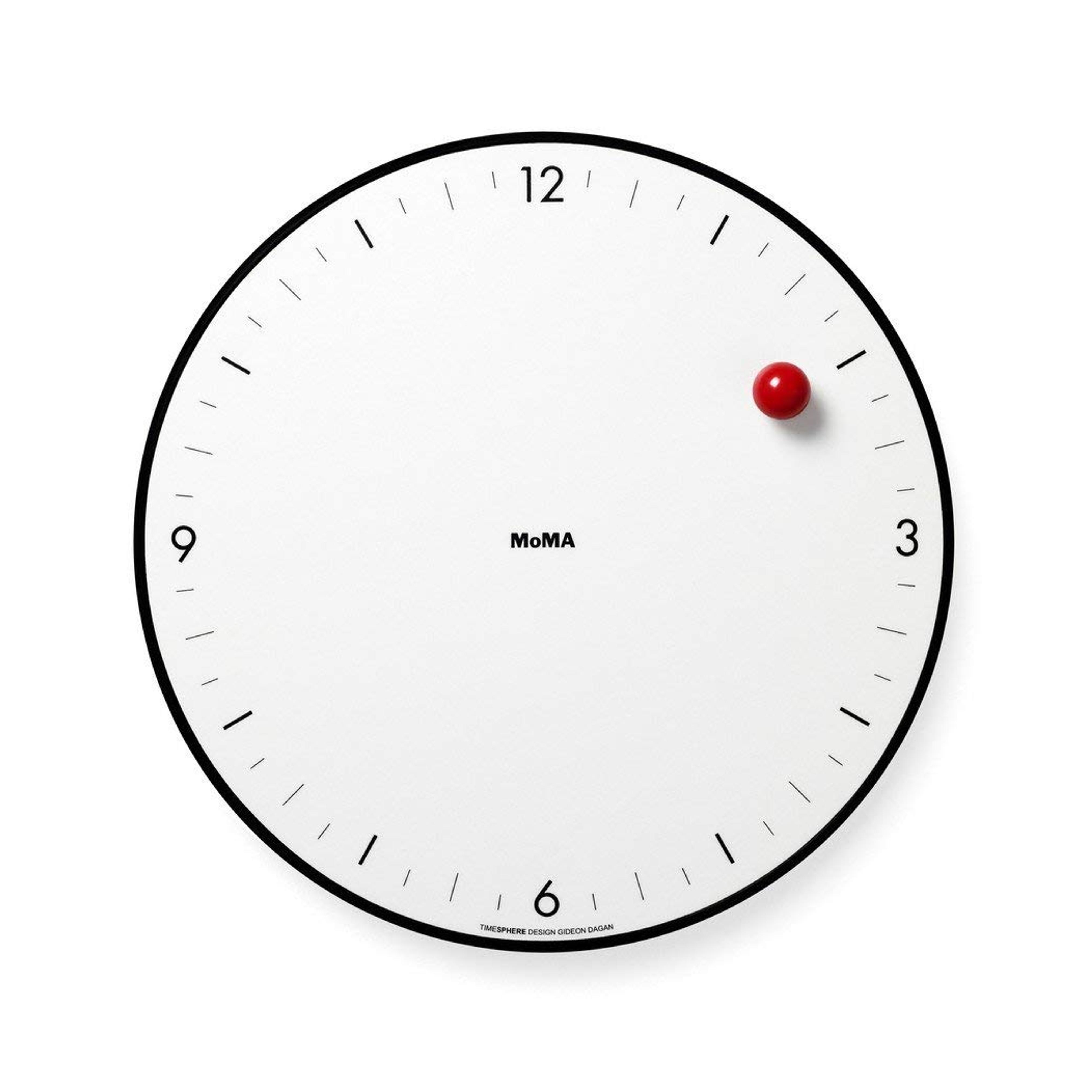 Moma Timesphere Clock White