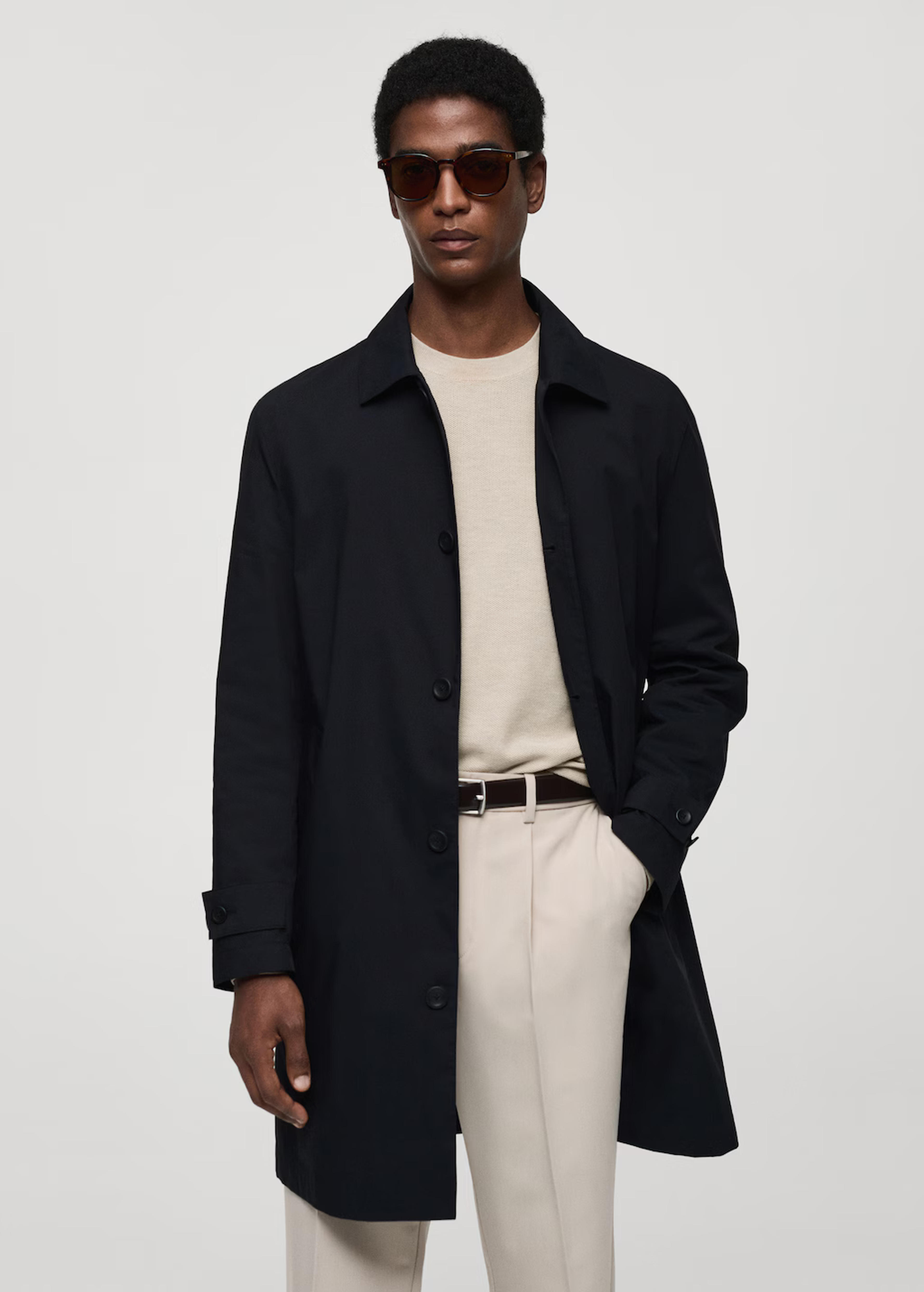 Classic water-repellent trench coat - Man | MANGO United Kingdom