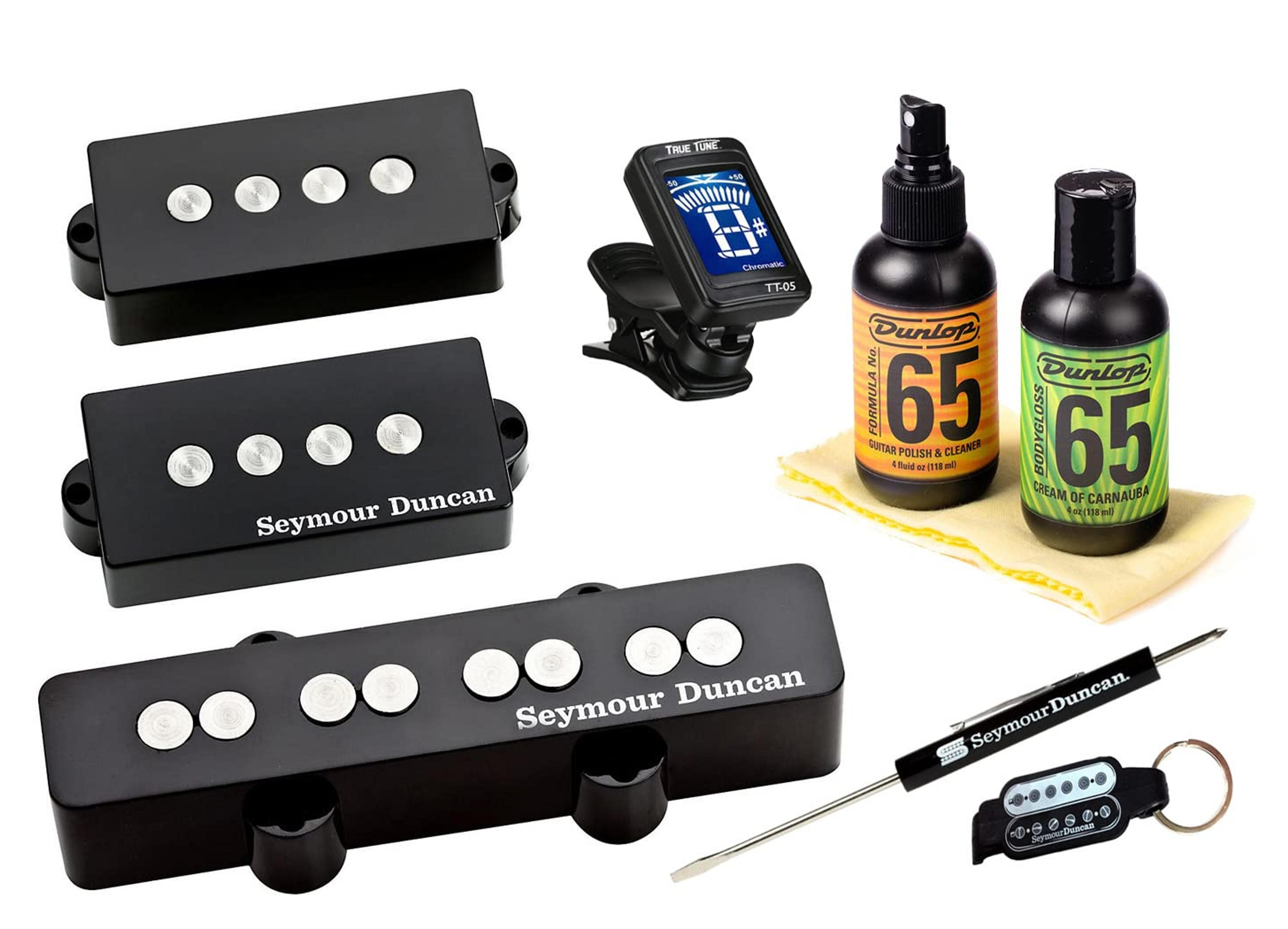 Amazon.com: Seymour Duncan Quarter Pound Bass PJ Set P-J Pickup Bundle True Tune Tuner and Care Kit 11402-57 : Musical Instruments