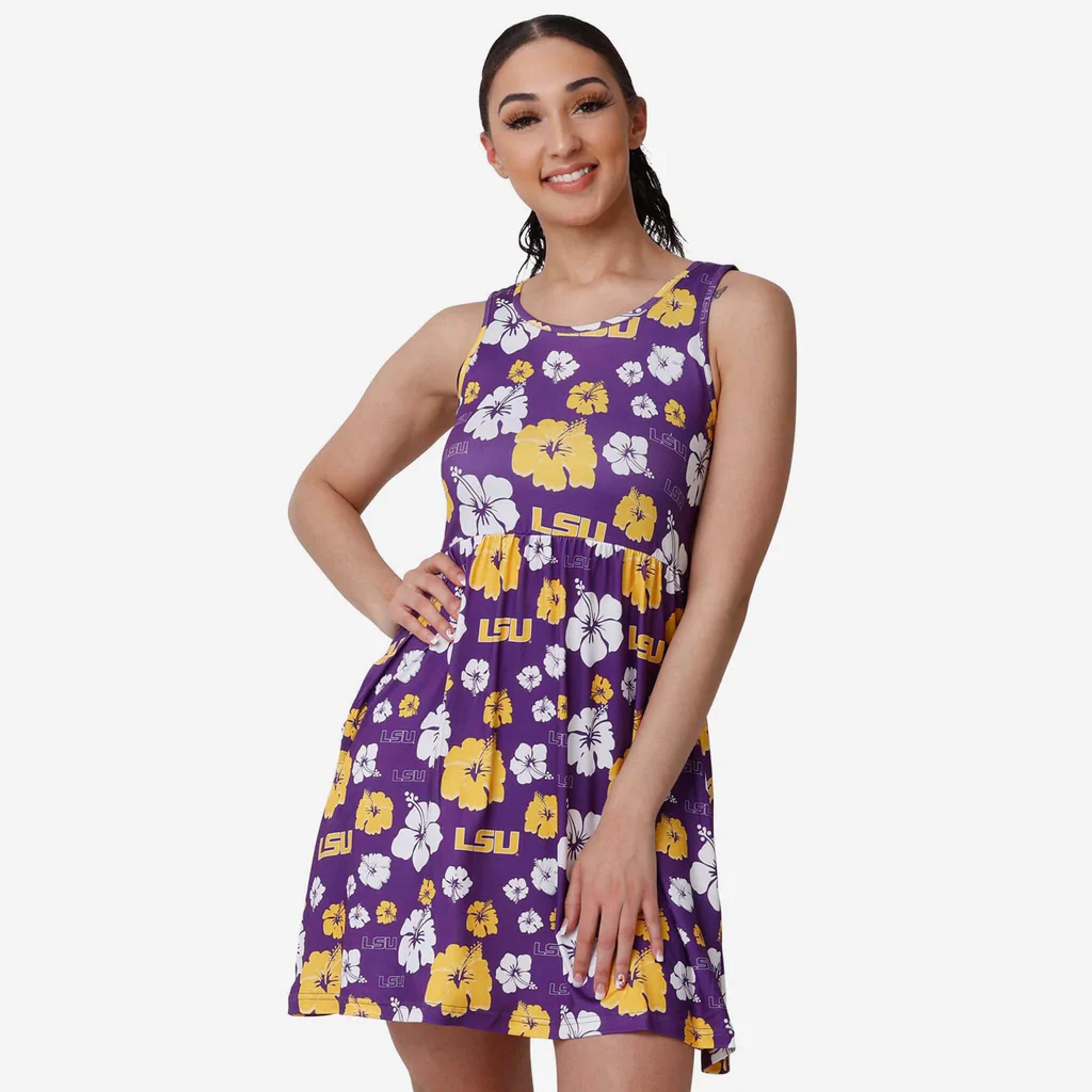 LSU Tigers Womens Fan Favorite Floral Sundress FOCO