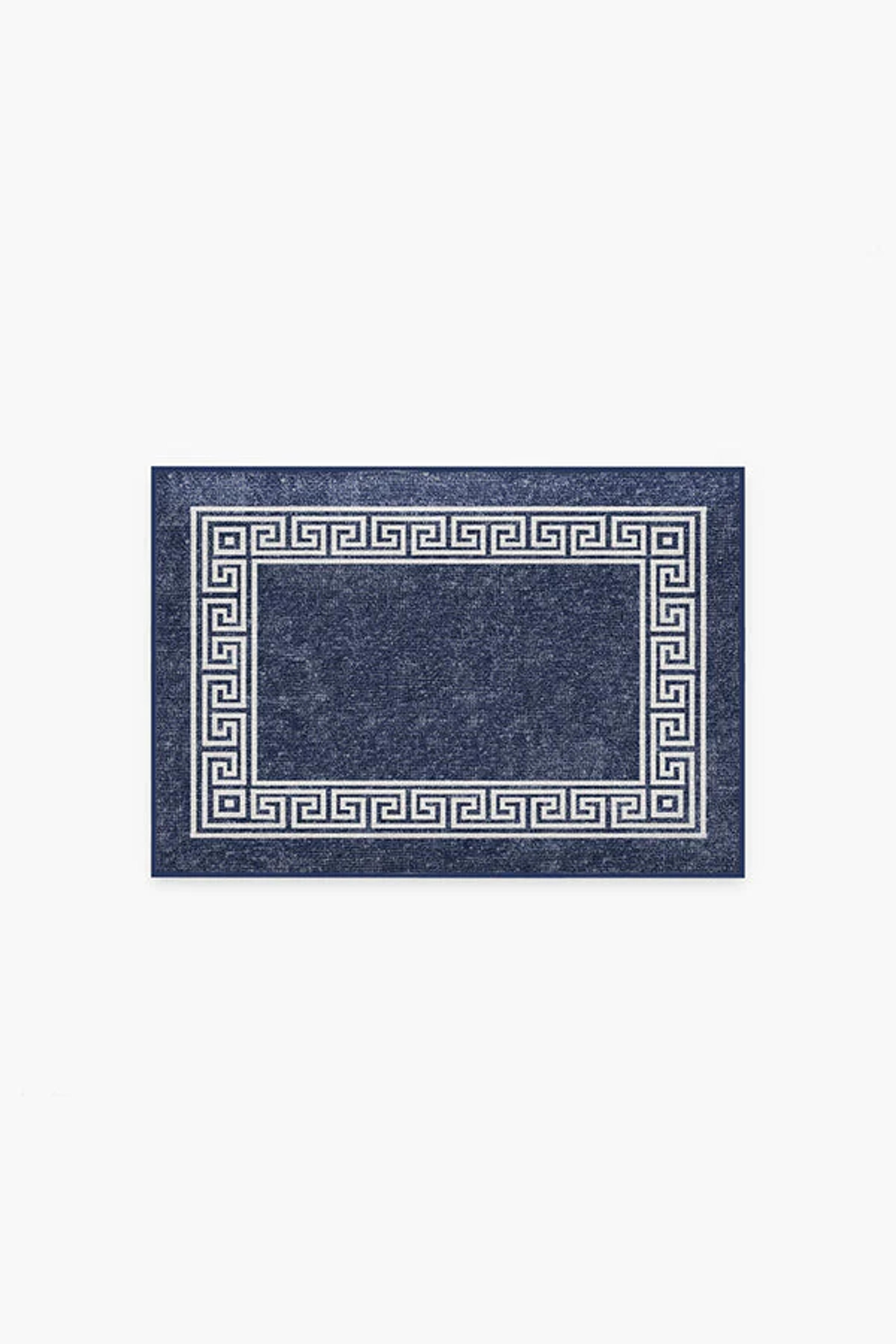 Rhodes Navy Blue Bath Mat – Ruggable