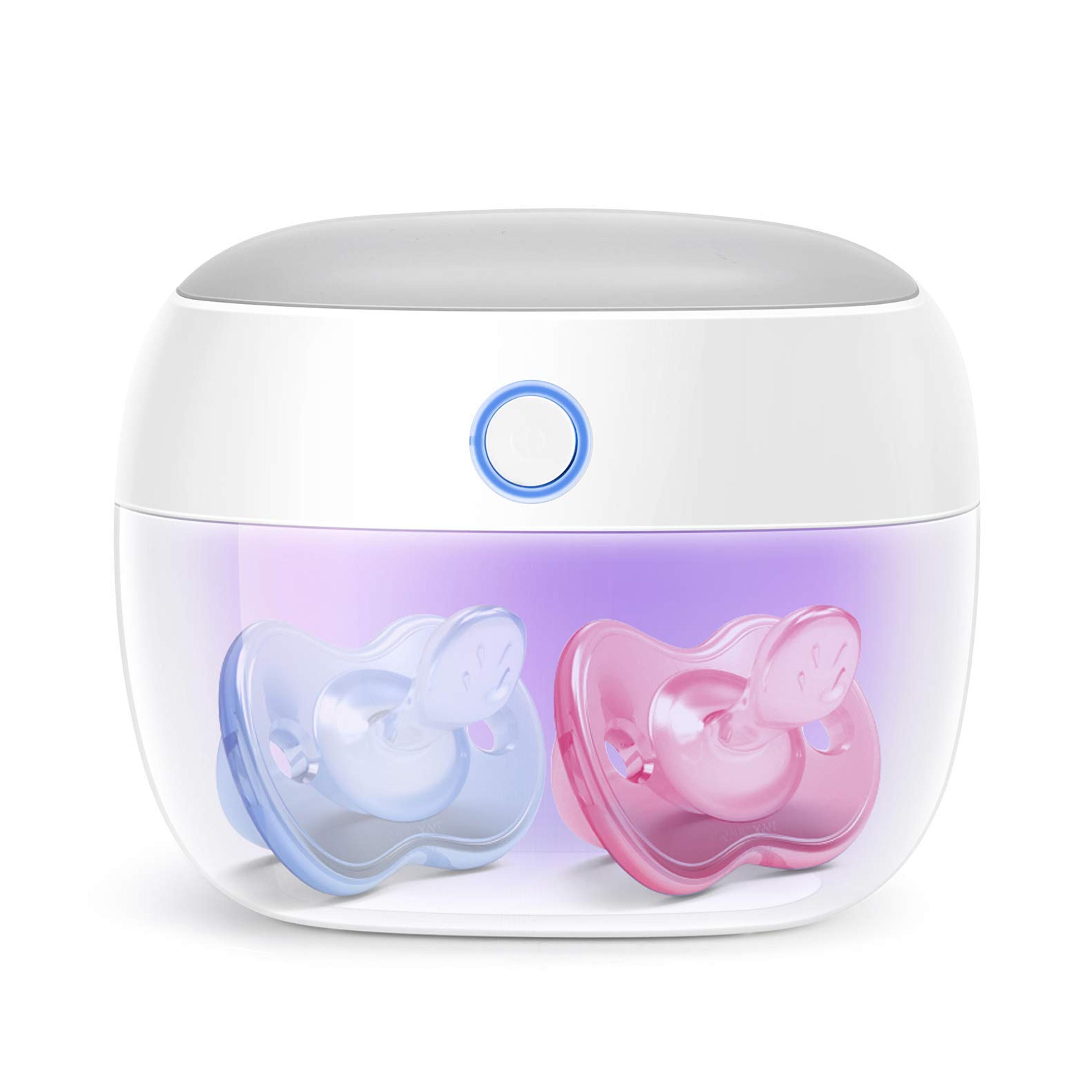 Amazon.com: Papablic Portable UV Light Sterilizer, Mini UV-C Sanitizer Box for Pacifier and More, 99.99% Sterilization in 59 Seconds, USB Rechargeable : Baby