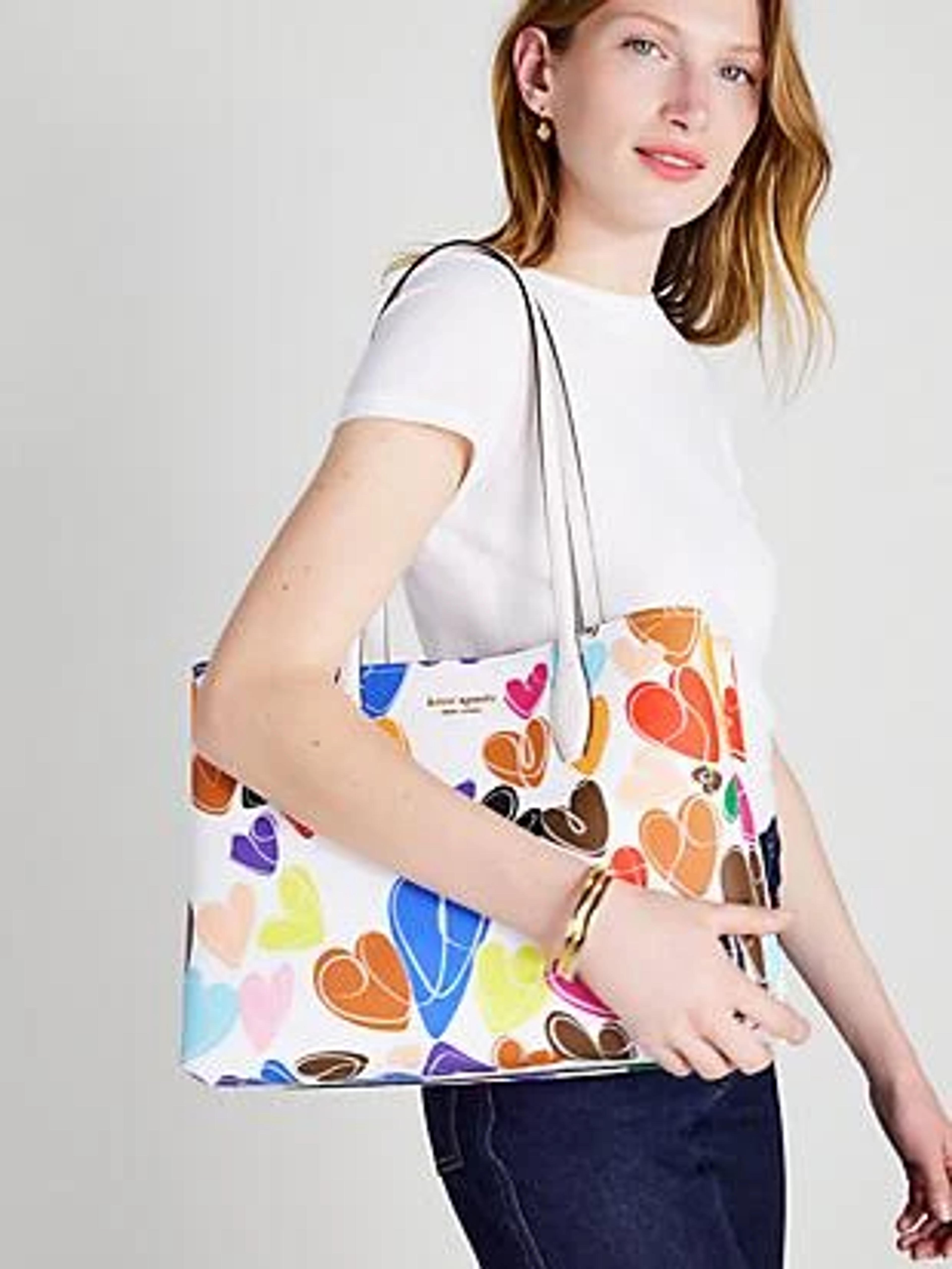 All Day Rainbow Hearts Large Tote | Kate Spade New York