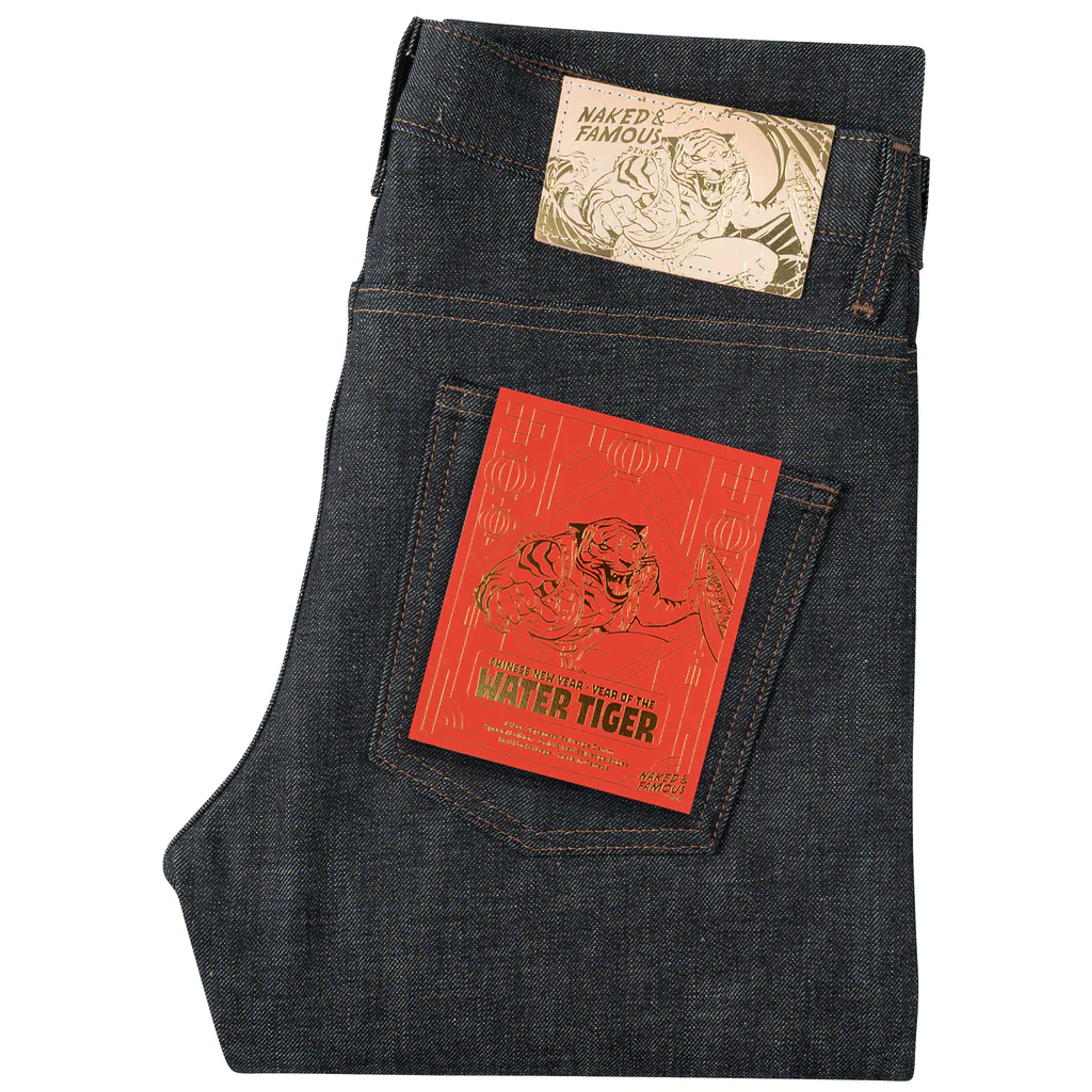 Super Guy - Chinese New Year - Water Tiger | Naked & Famous Denim – Tate + Yoko