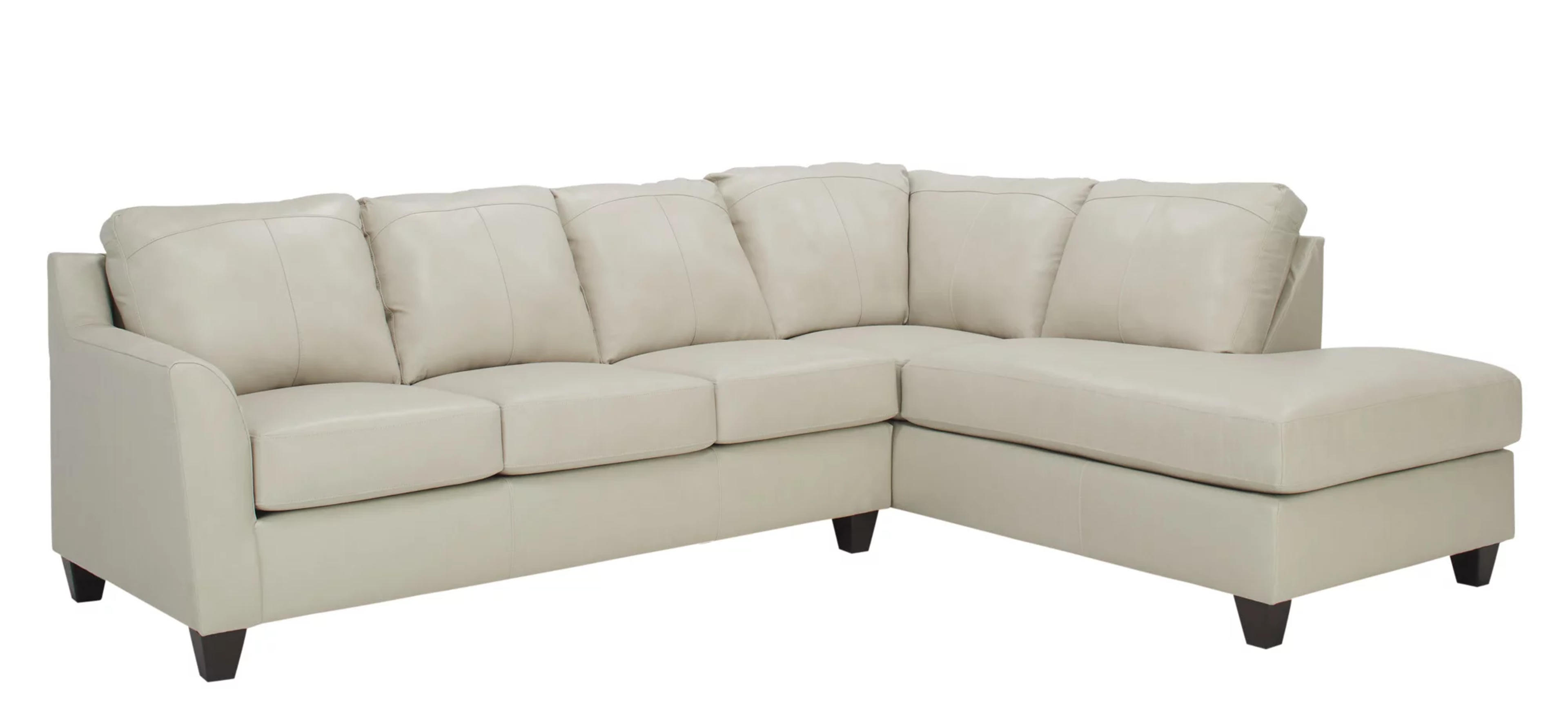 Montero Leather 2-pc. Sectional | Raymour & Flanigan