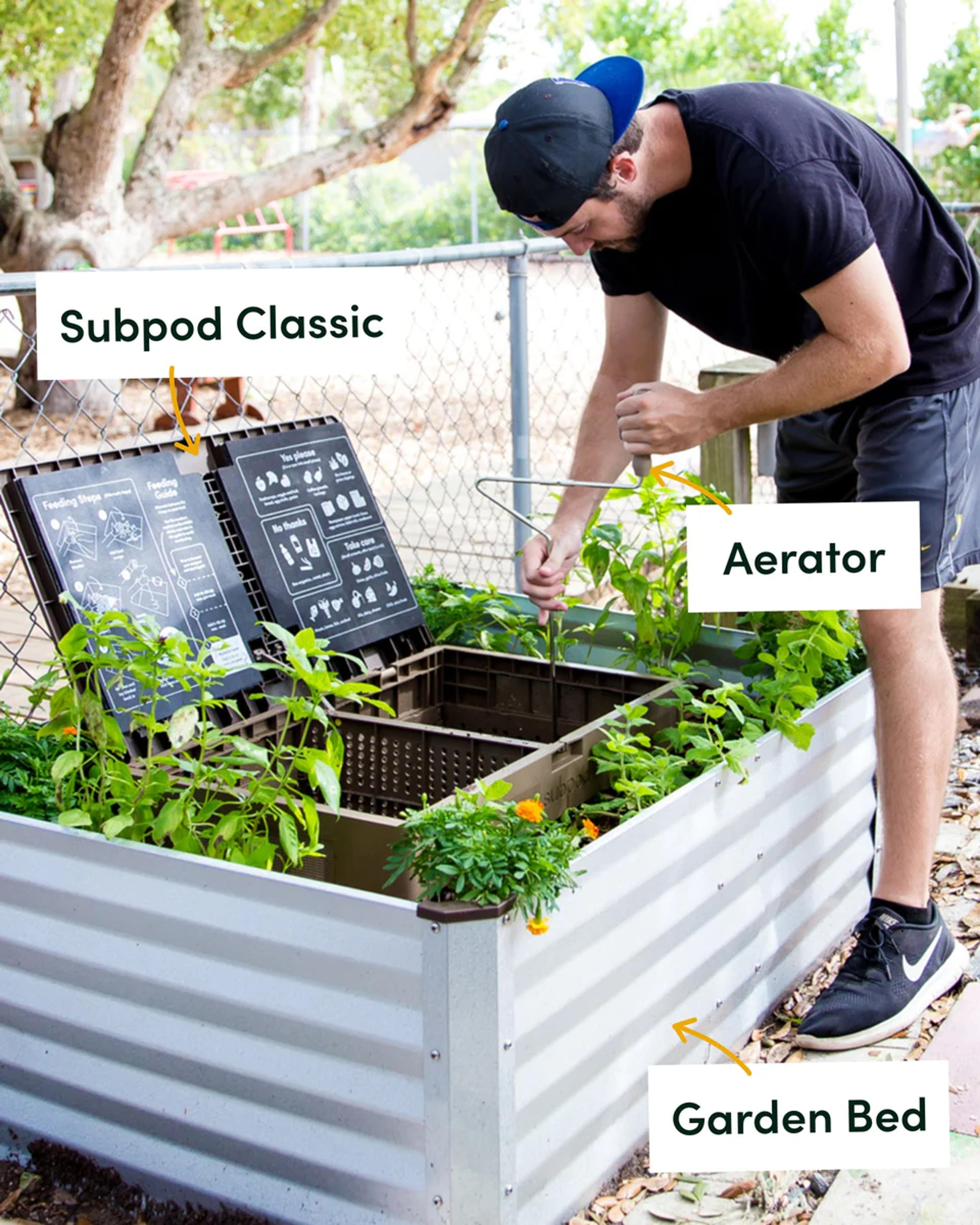 Subpod Composter Grow Bundle | Worm Farm | Aerator | Grow Bed