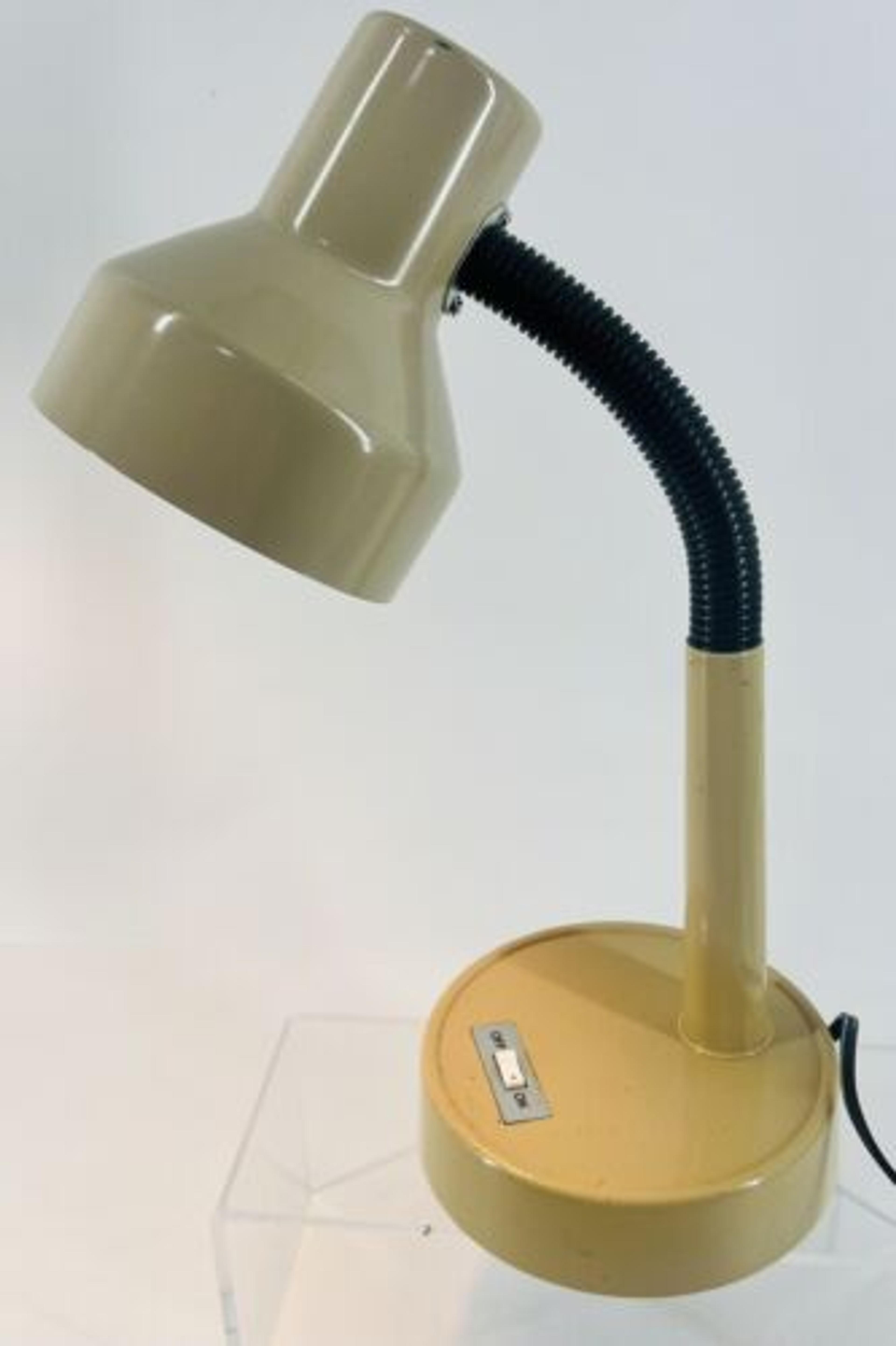 Underwriters Laboratories Mid Century Modern Gooseneck Portable Desk Lamp VTG