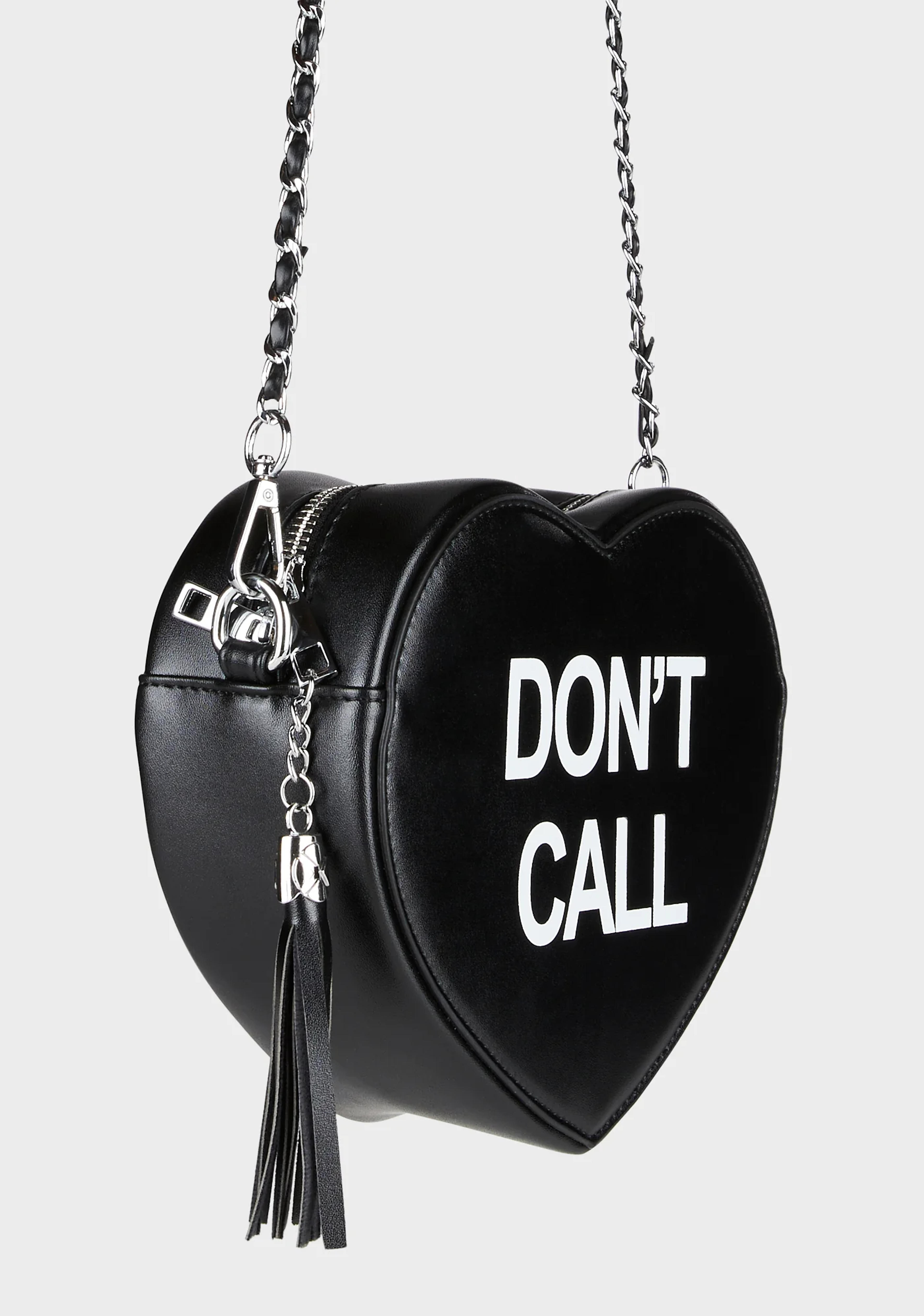 Black Heart Don't Call Crossbody Bag – Dolls Kill
