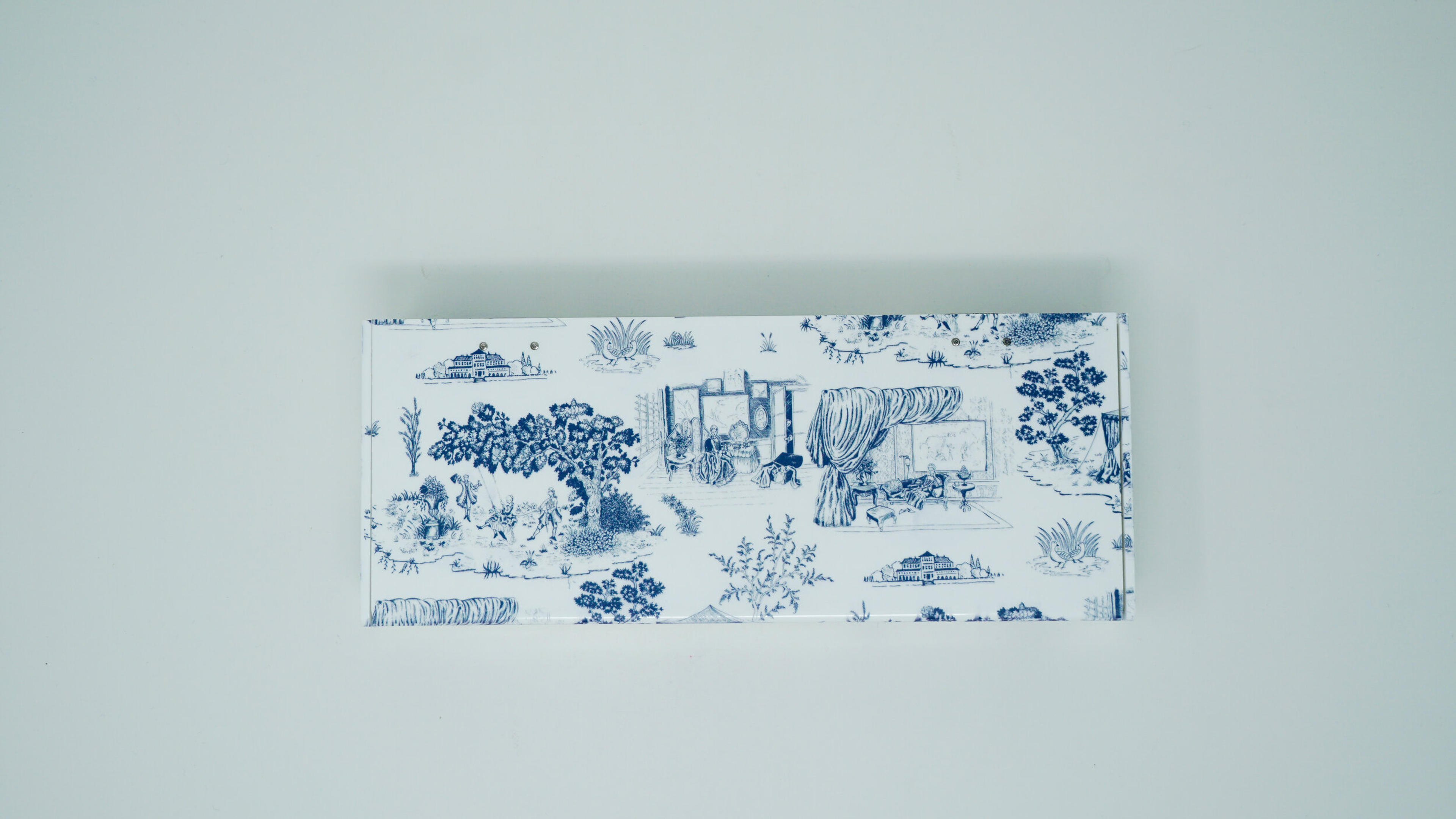 Toile de Jouy Pill Organizer Box | Chronically Chic