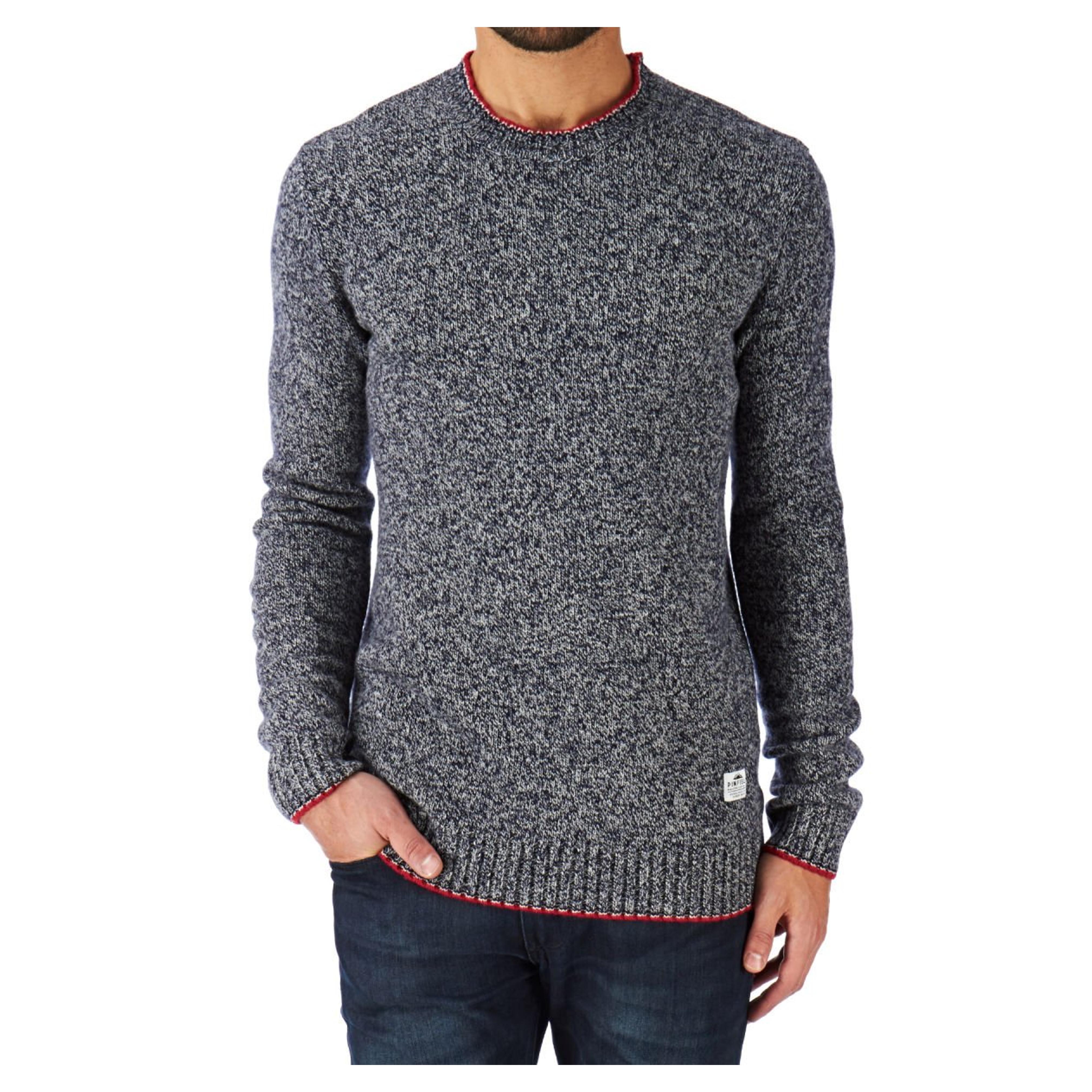 Penfield Gering Melange Crew Neck Sweater, Navy