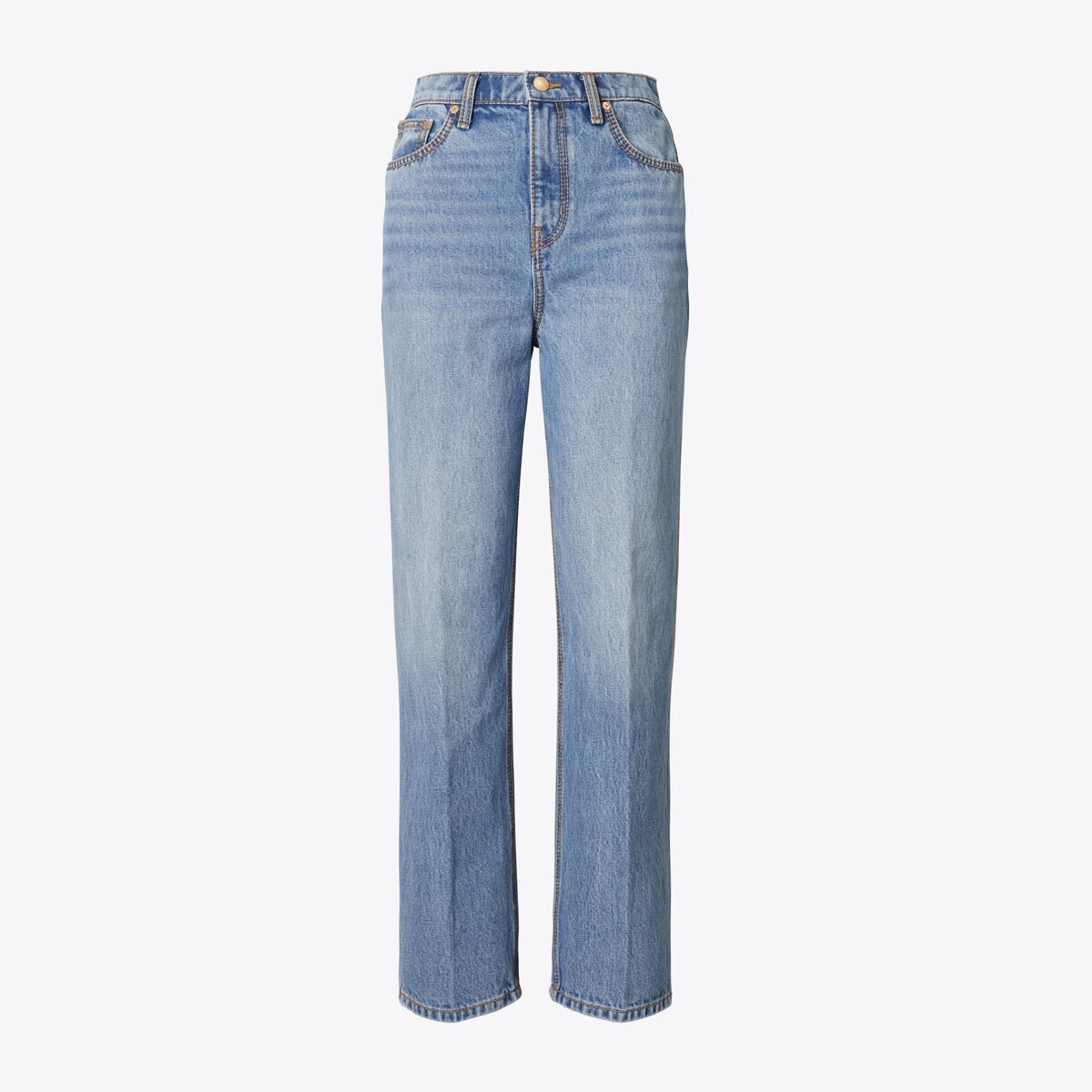 High-Rise Straight Jean: Women's Designer Bottoms | Tory Burch