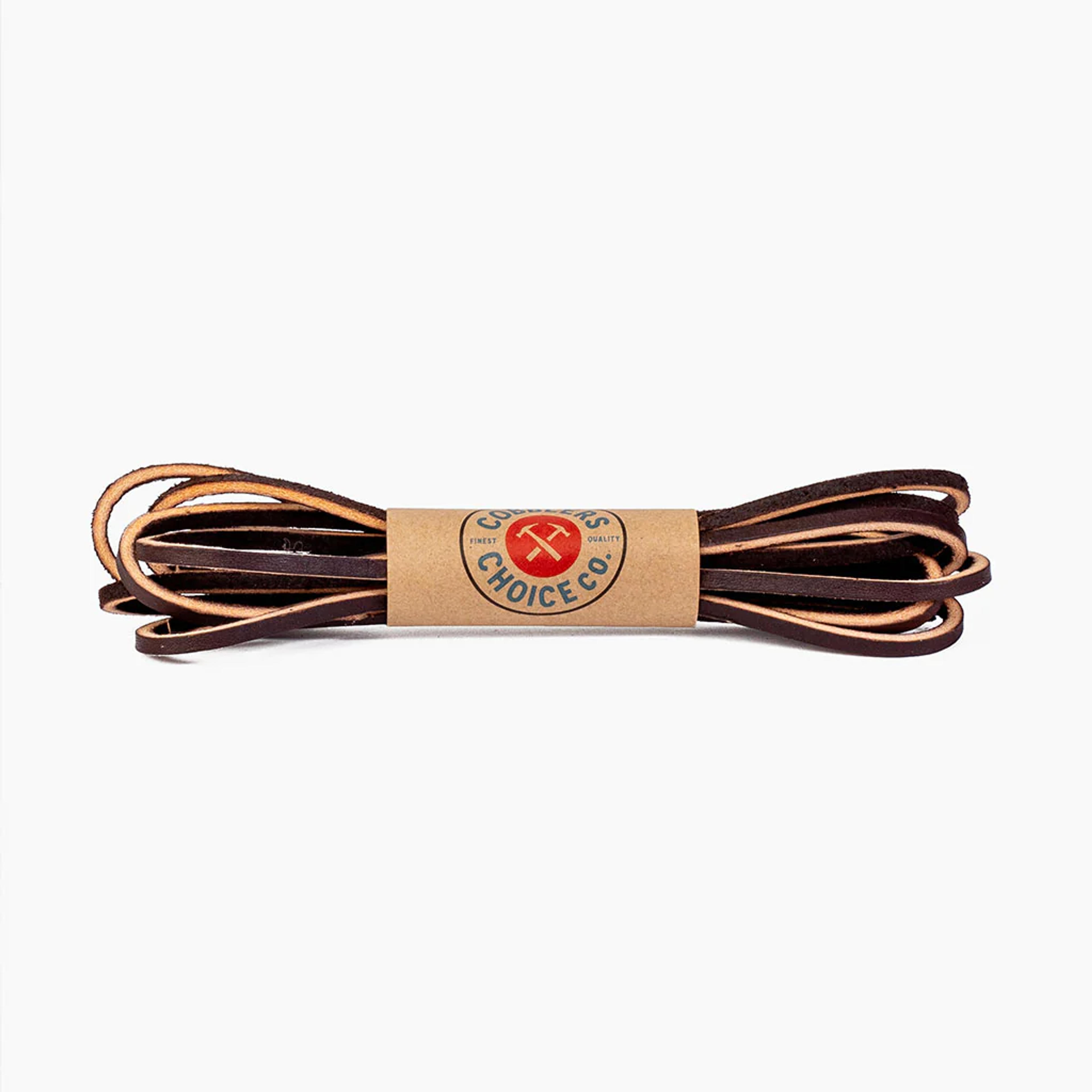 54" Leather Laces in Chocolate - Thursday Boot Company