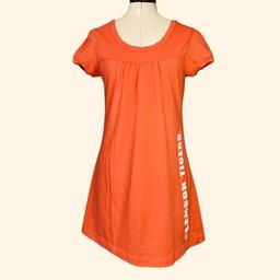 Clemson Tigers | Dresses | Clemson Tigers Game Day Mini Tshirt Dress Size Large Orange White Paw Logo | Poshmark