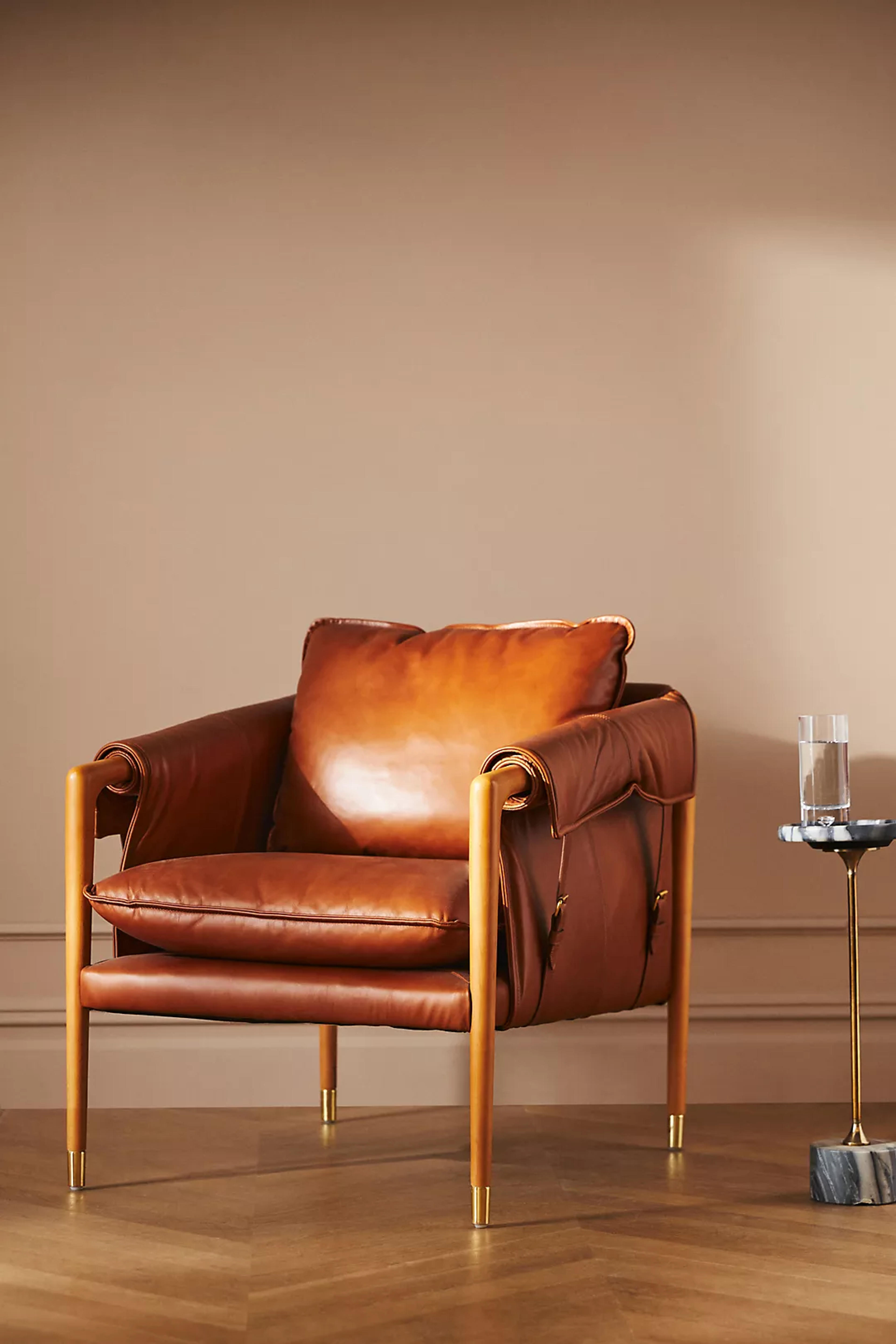 Havana Leather Chair | Anthropologie