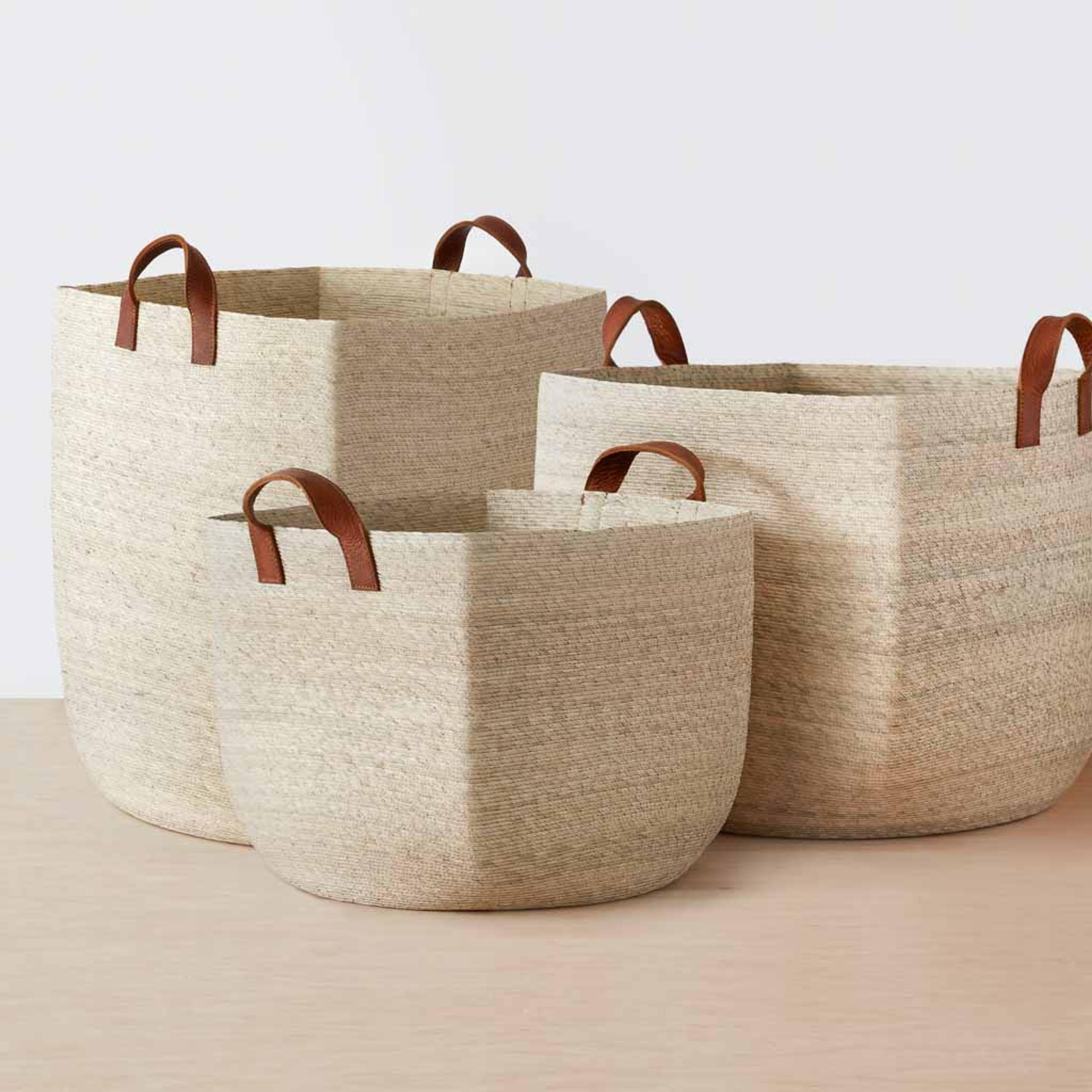 Woven Storage Baskets | Handcrafted with Palm Leaves