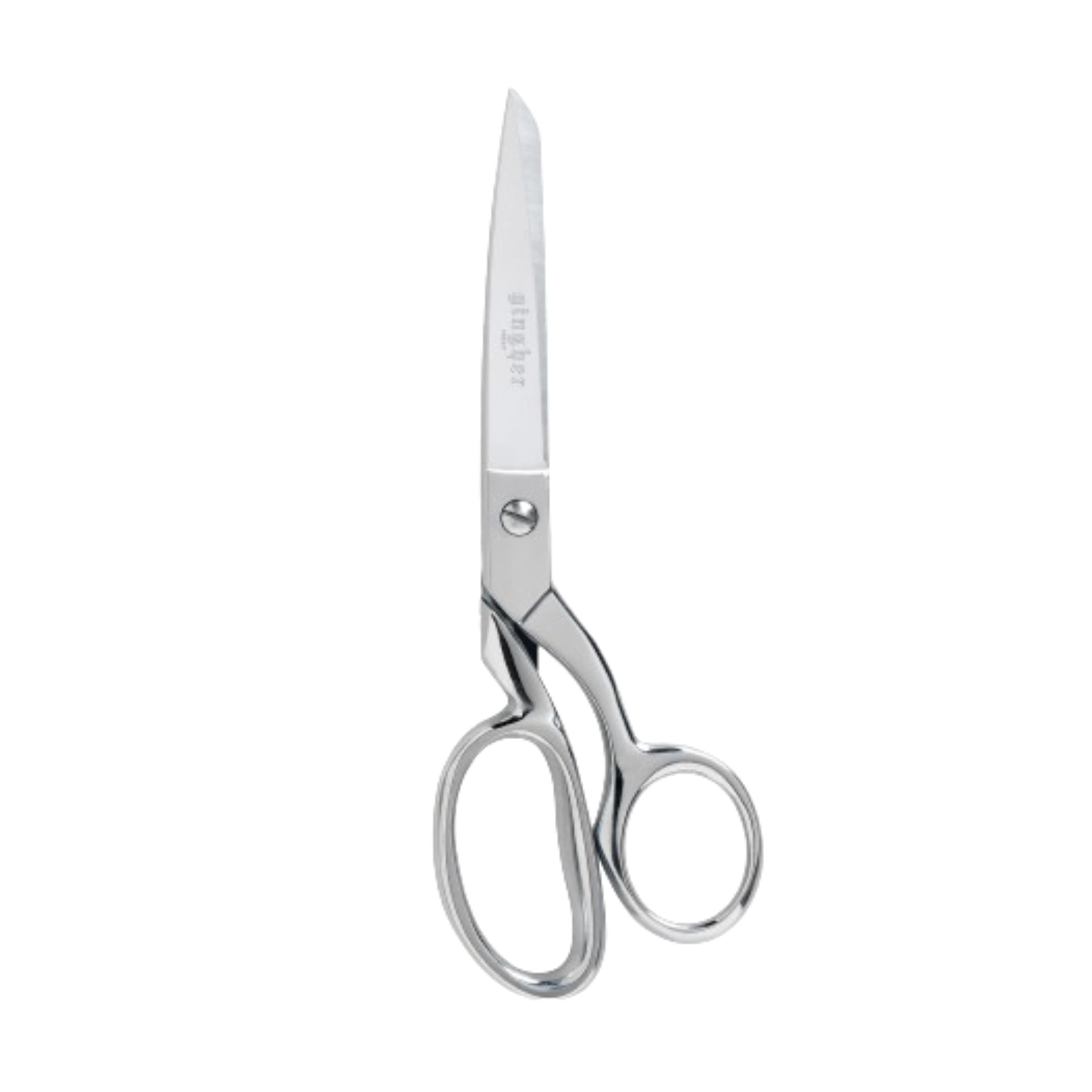 Gingher Dressmaker's Fabric Scissors - 8" Stainless Steel Shears - Sharp Knife Edge Fabric Scissors with Protective Sheath