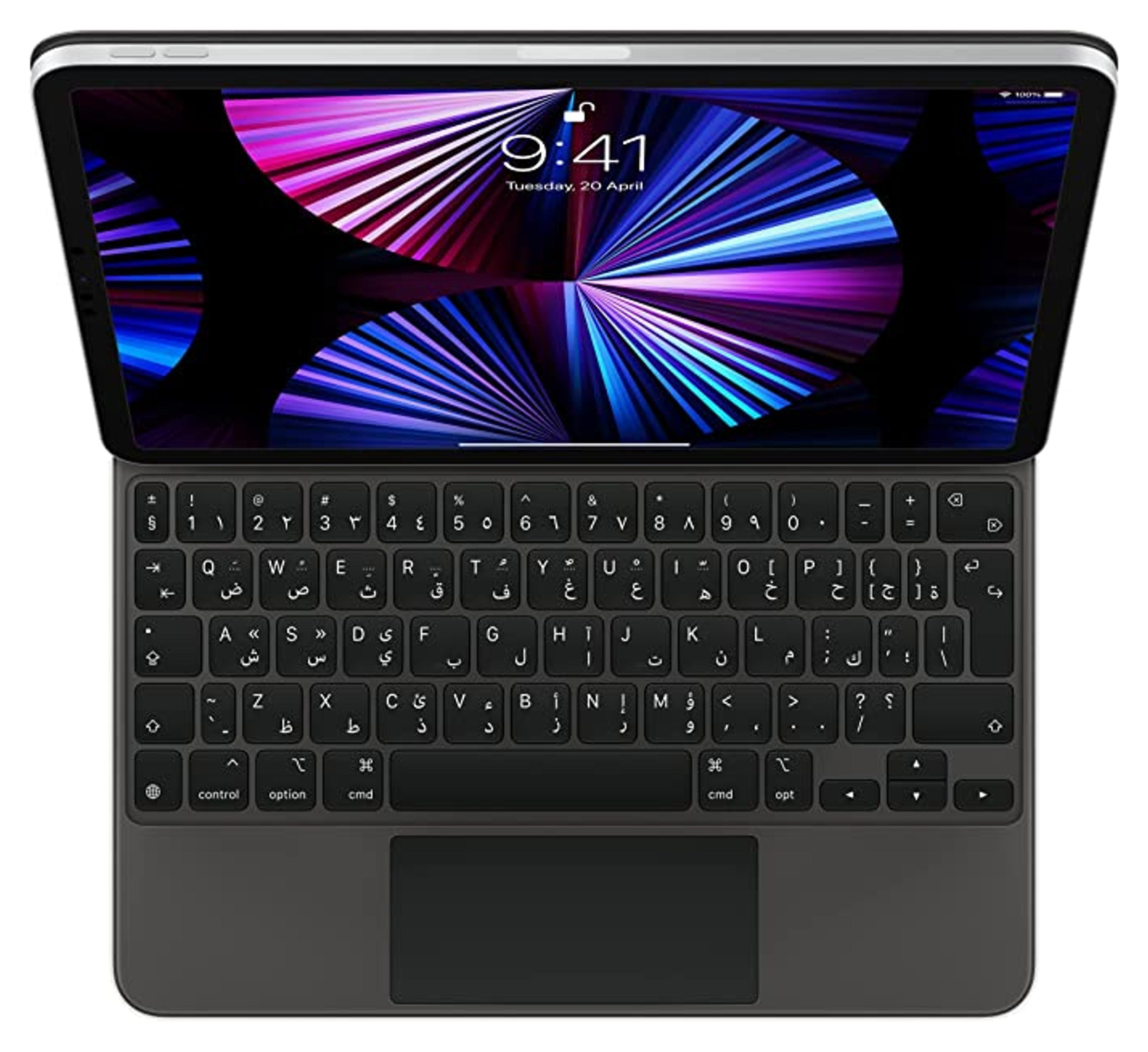 Amazon.com: Apple Magic Keyboard for iPad Pro 11-inch (3rd, 2nd and 1st Generation) and iPad Air (5th and 4th Generation) - Arabic - Black : Electronics