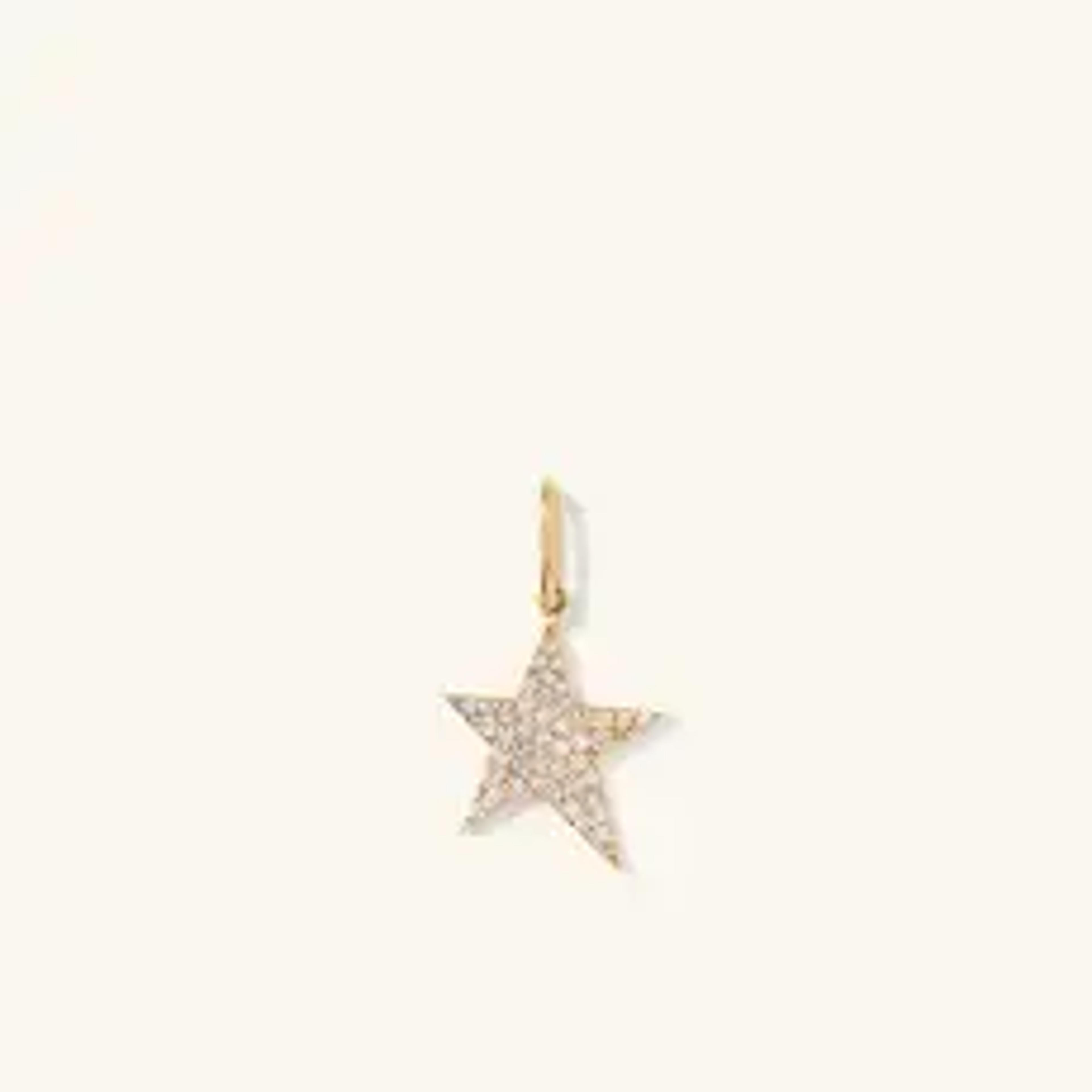 Pave Diamond Star Charm | Mejuri