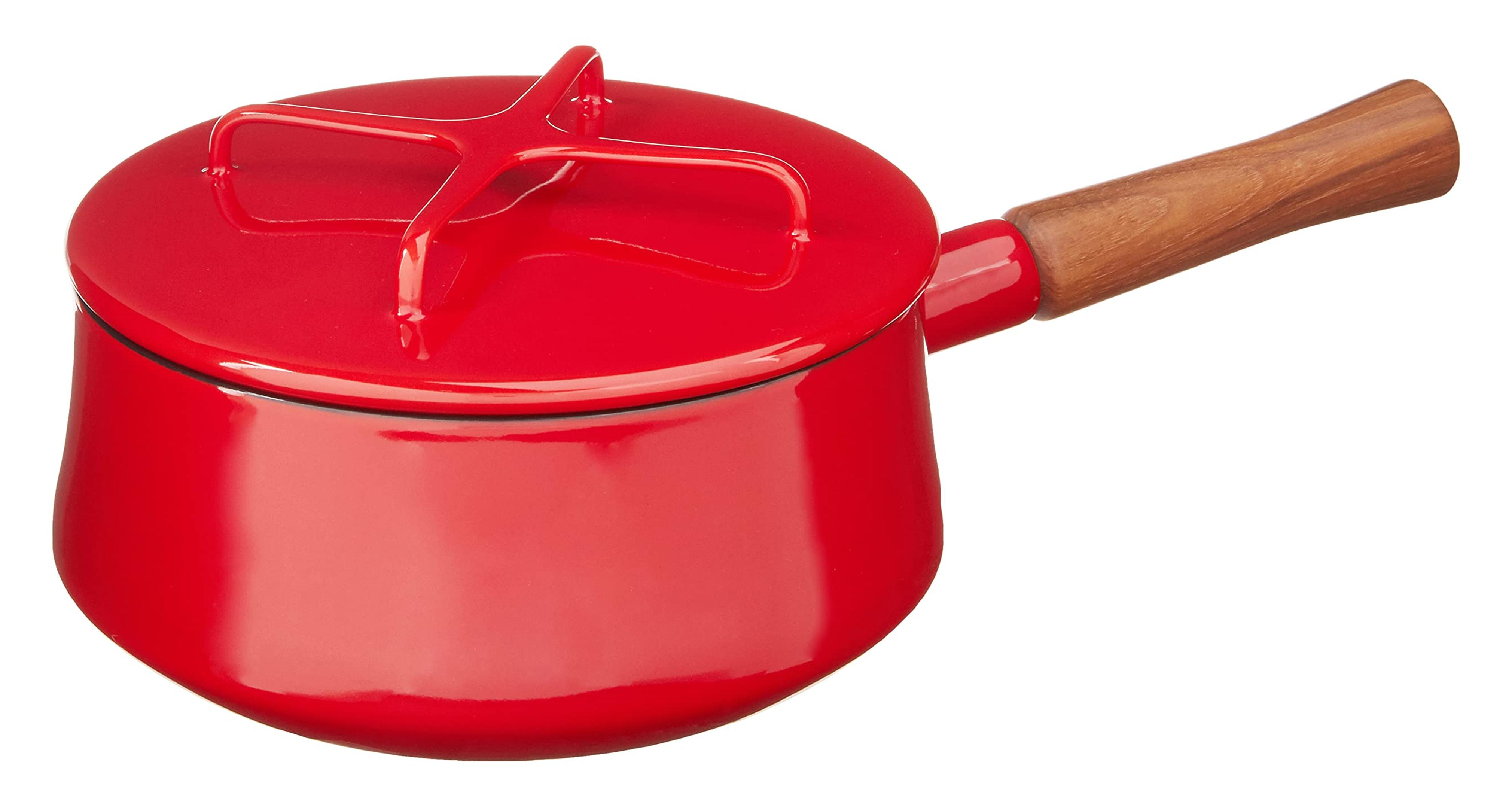 Dansk Kobenstyle 2qt Sauce Pan, Chili Red