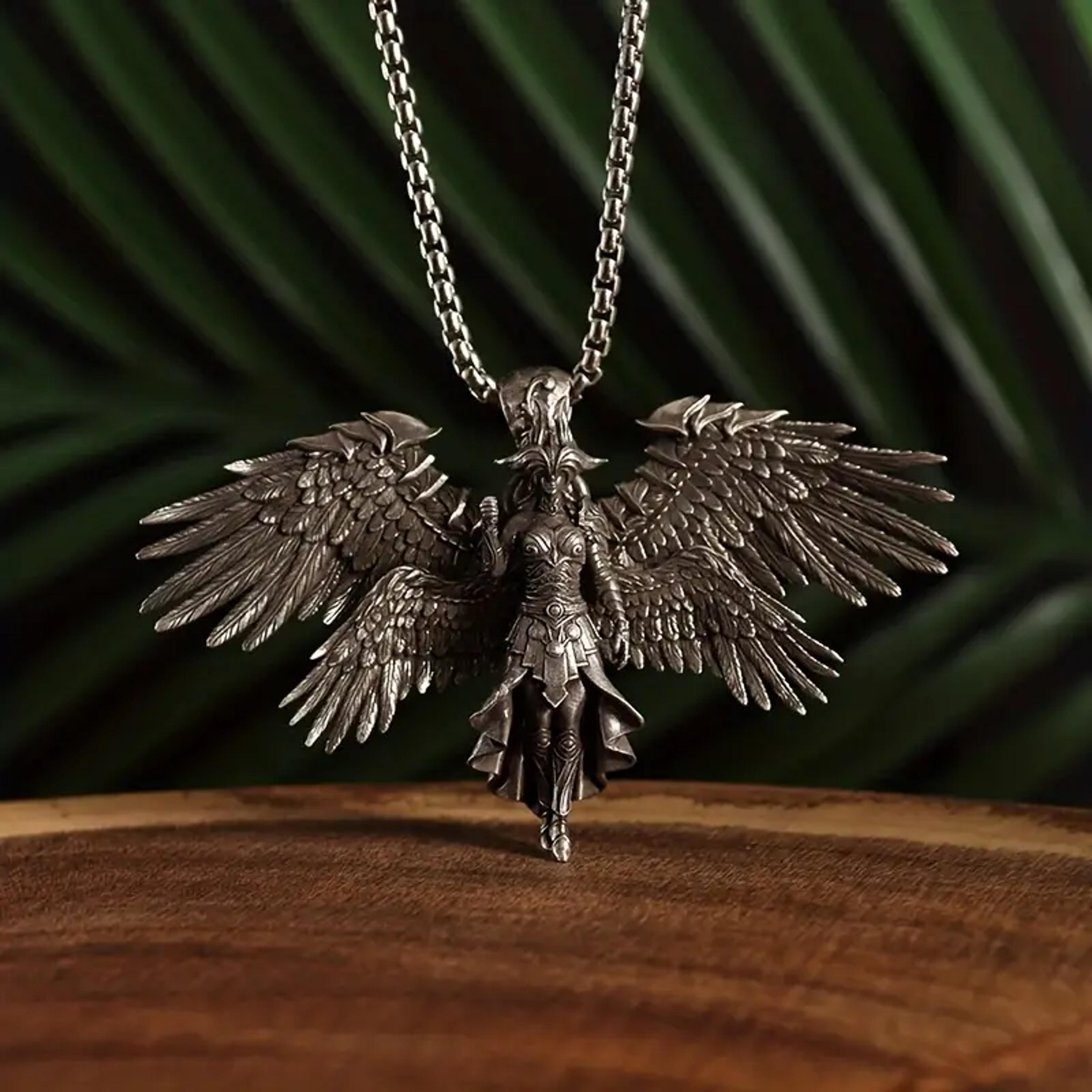 New Retro Classic Four-wing Armor Magic Samurai Necklace Men's Casual Daily Party Jewelry Jewelry Necklace Gift - Temu Australia