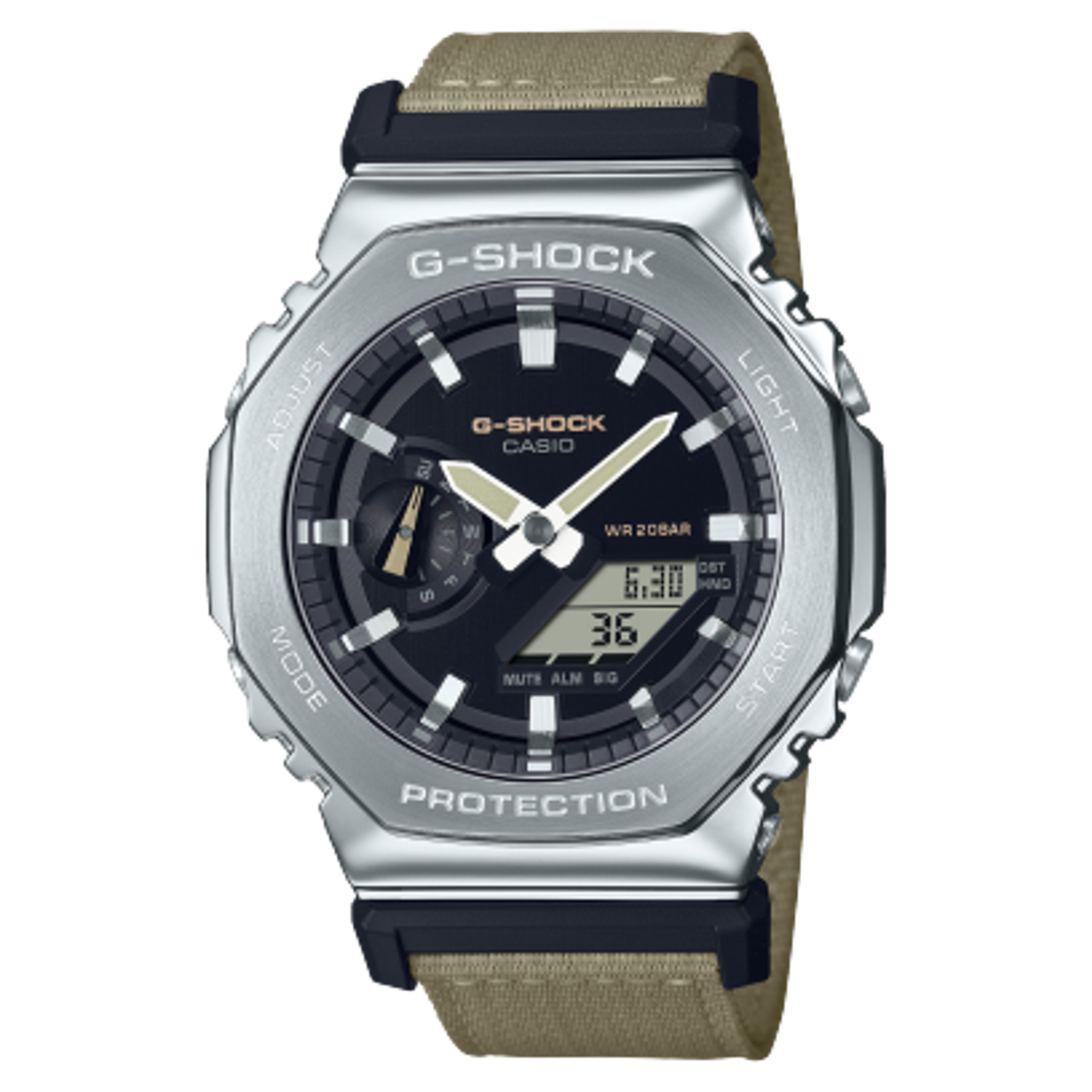 GM2100C-5A | G-SHOCK ANALOG-DIGITAL Silver | CASIO