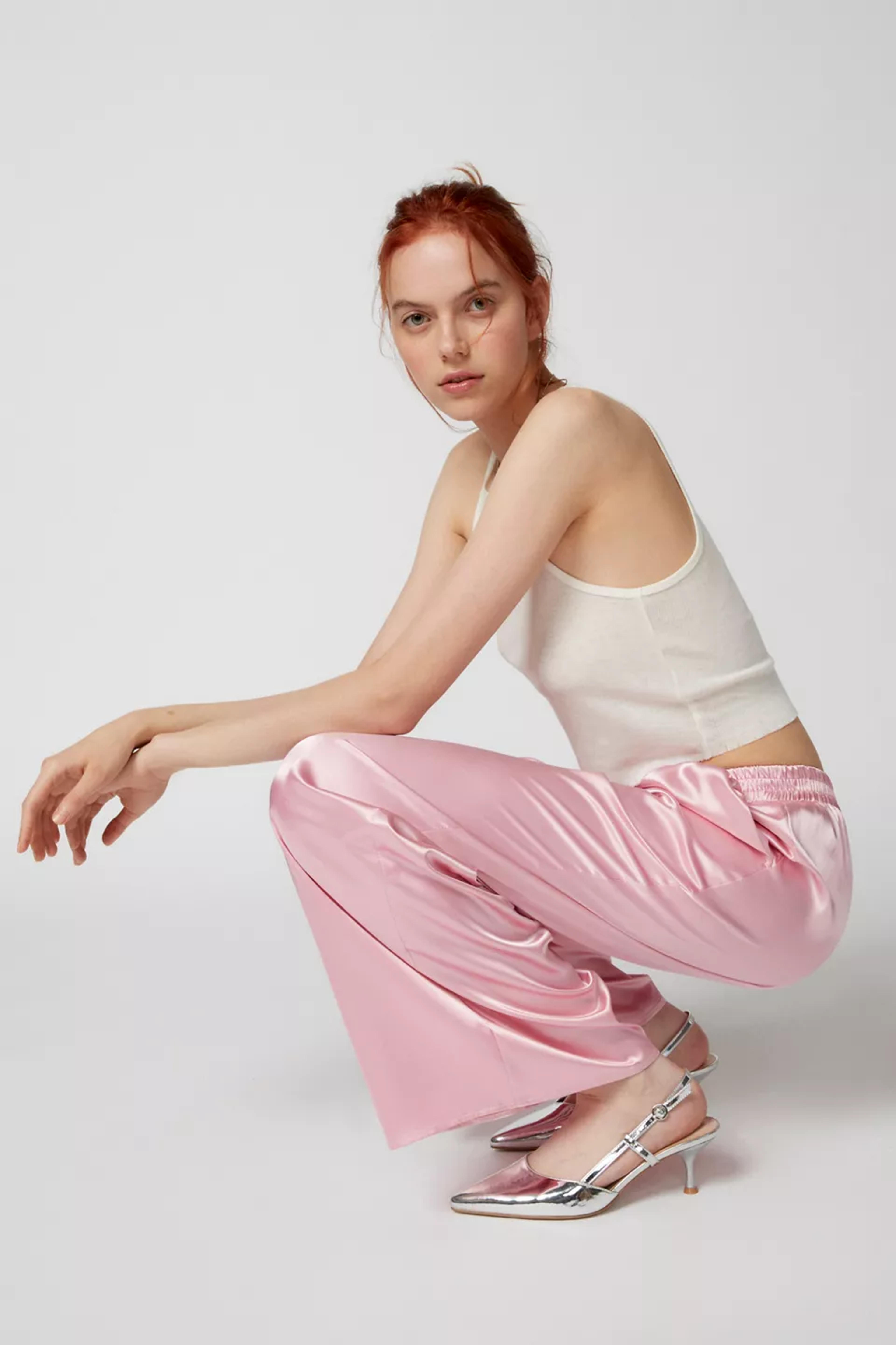 Urban Renewal Remnants Effortless Satin Pull-On Pant | Urban Outfitters