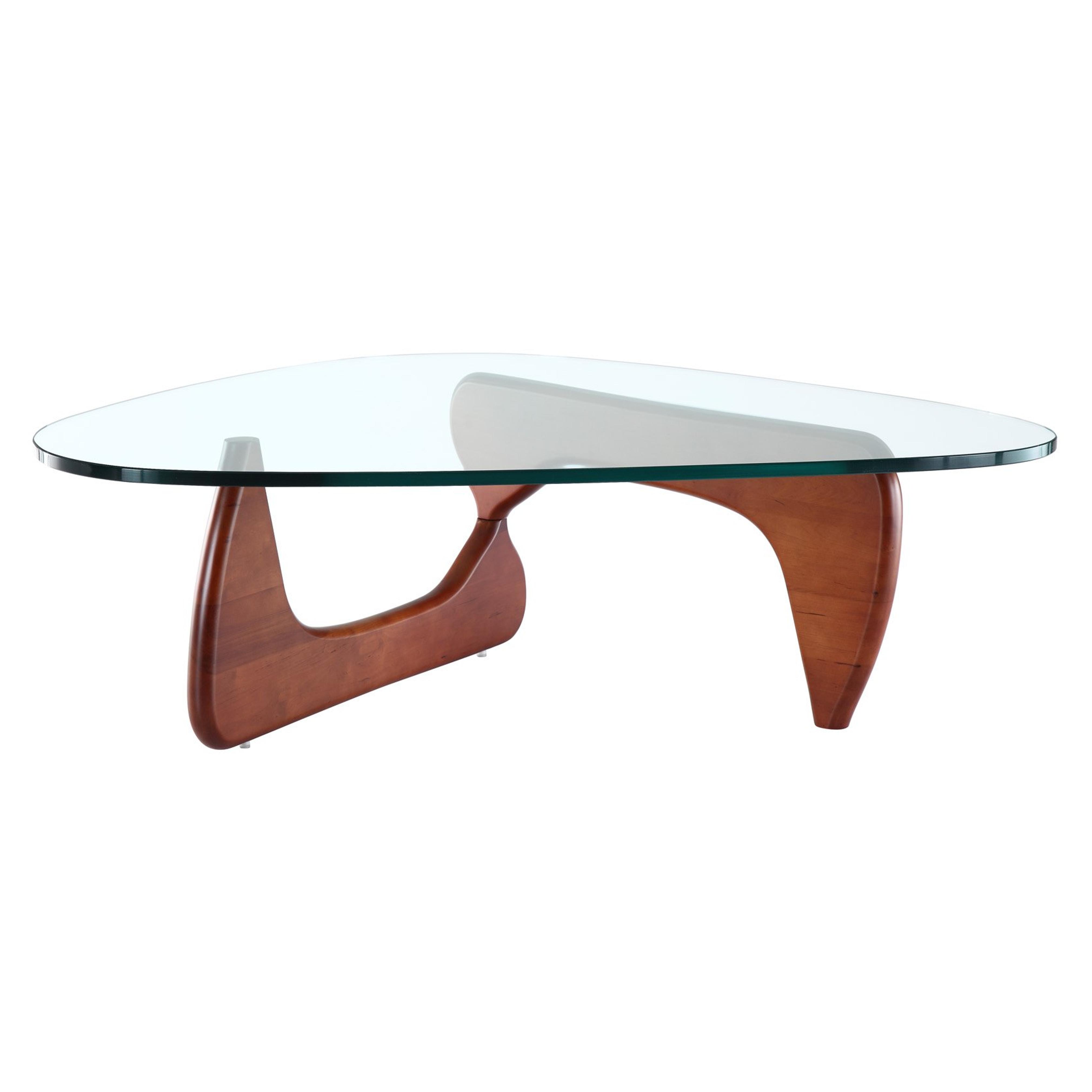 LexMod Isamu Noguchi Style Cherry Wood Coffee Table