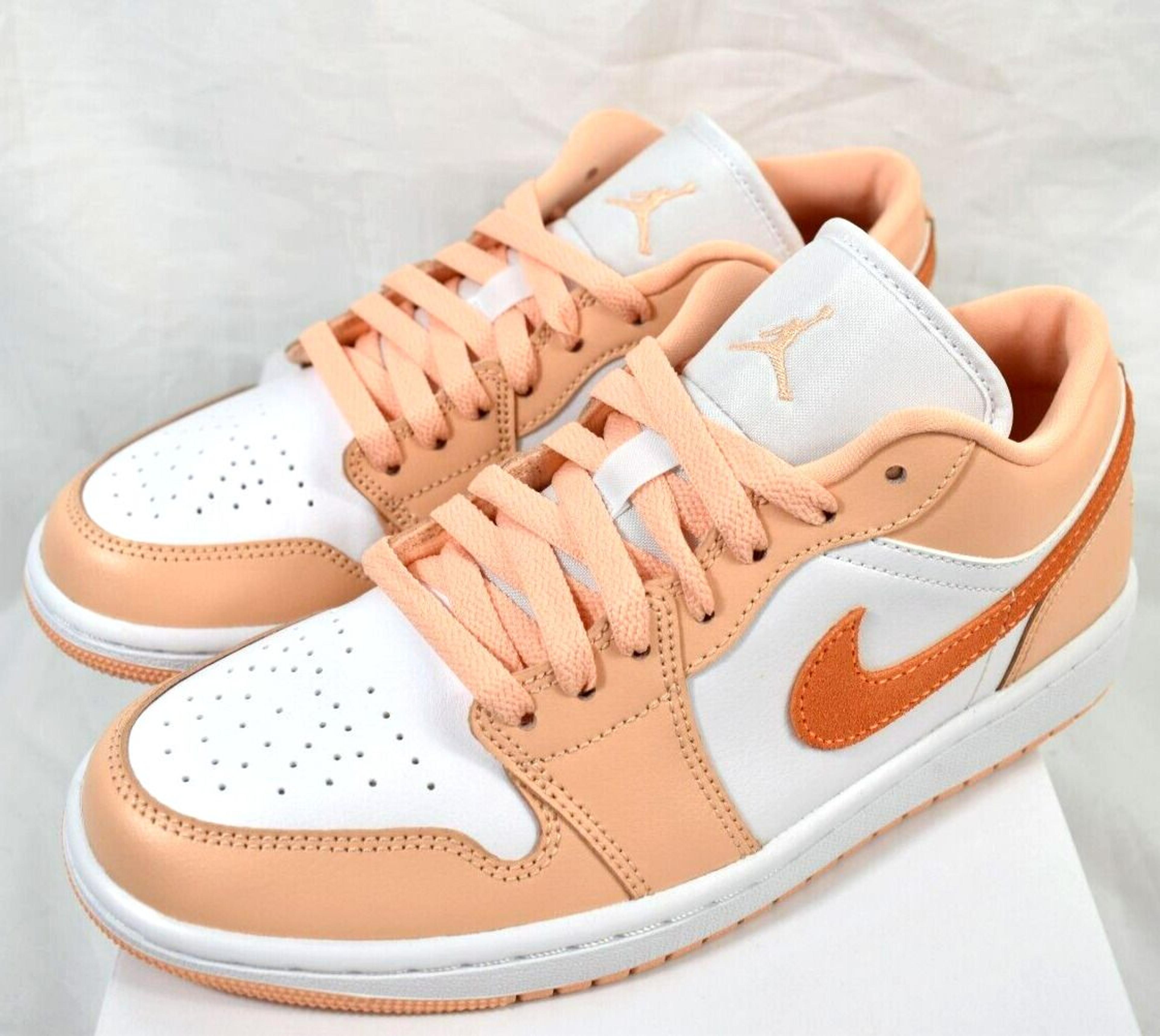 Size 8 - Nike Air Jordan 1 Low Sunset Haze Bright Citrus Dc0774-801 Women's