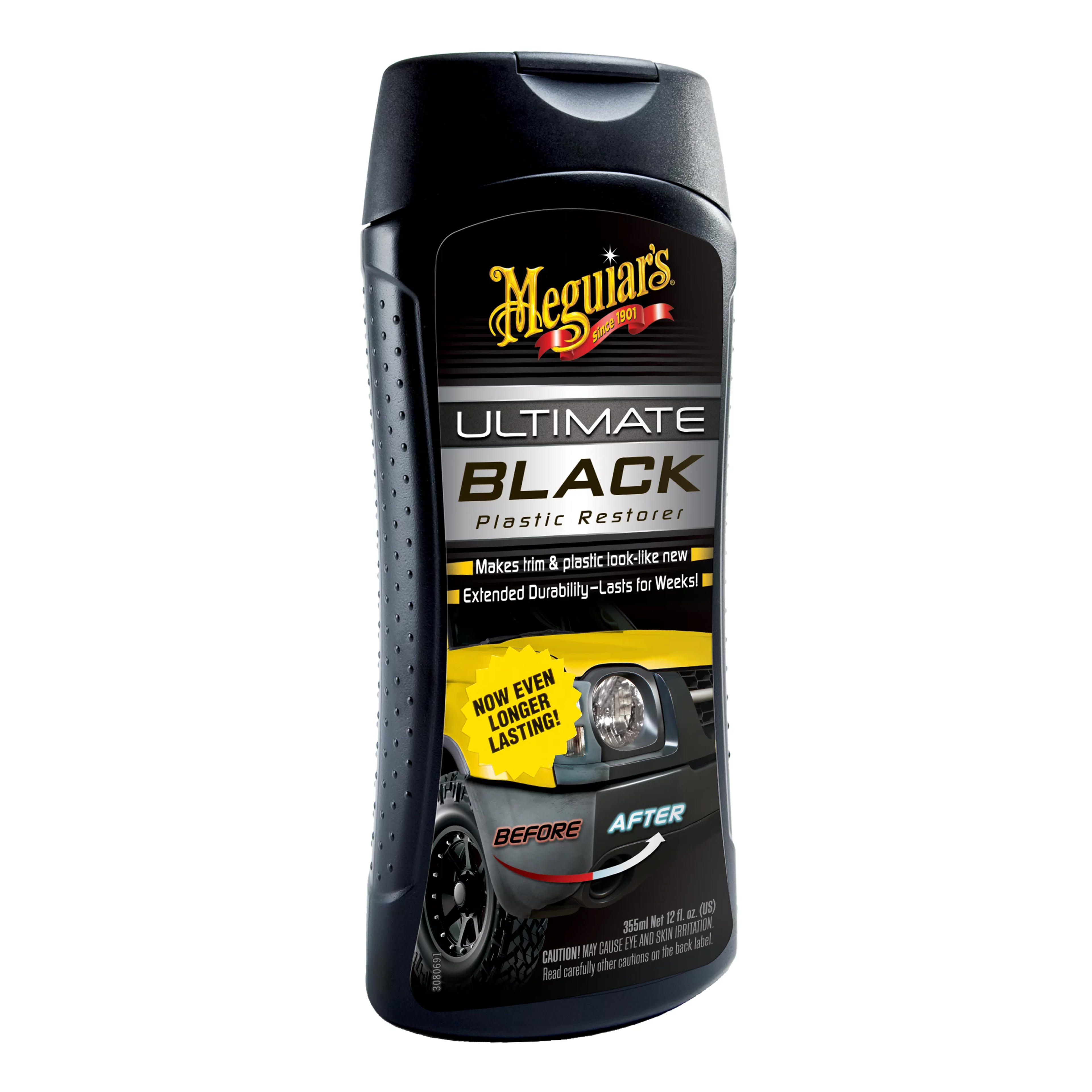 Meguiar's Ultimate Black Trim Restorer Protect & Restore Rubber & Plastic, G15812, 12 oz