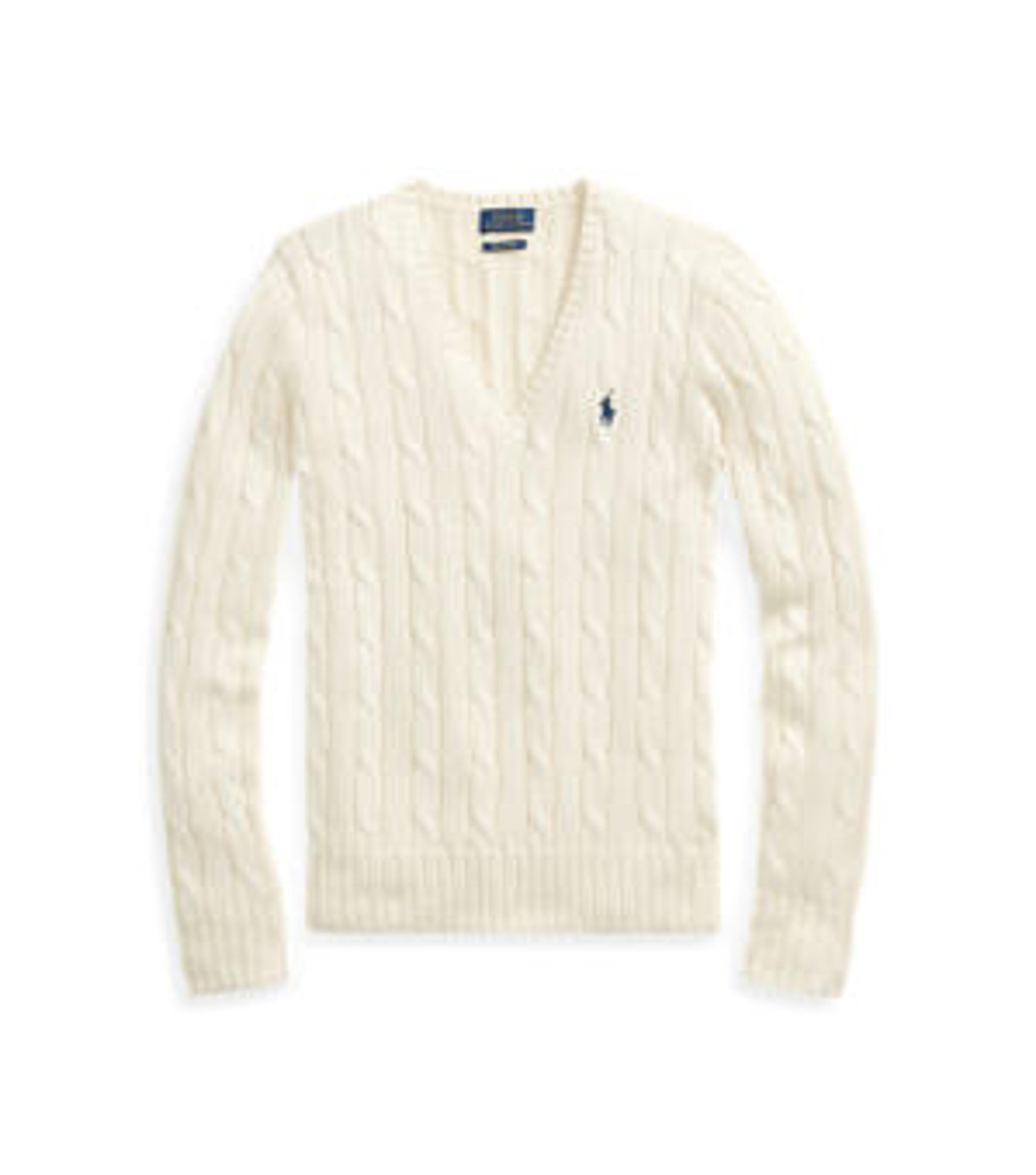 Women's Cable-Knit V-Neck Sweater | Ralph Lauren