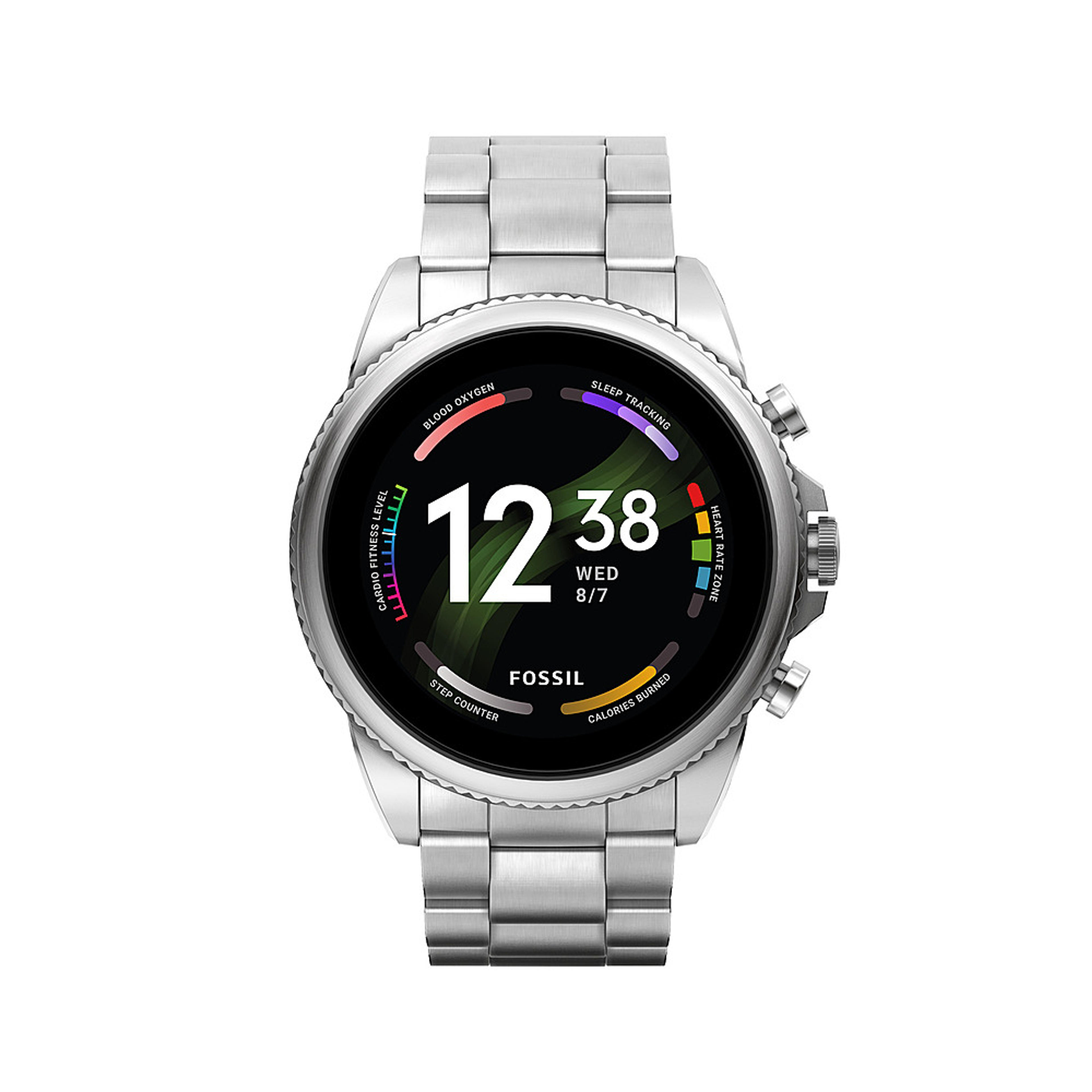 Fossil Gen 6 Smartwatch Stainless Steel Silver FTW4060V - Best Buy