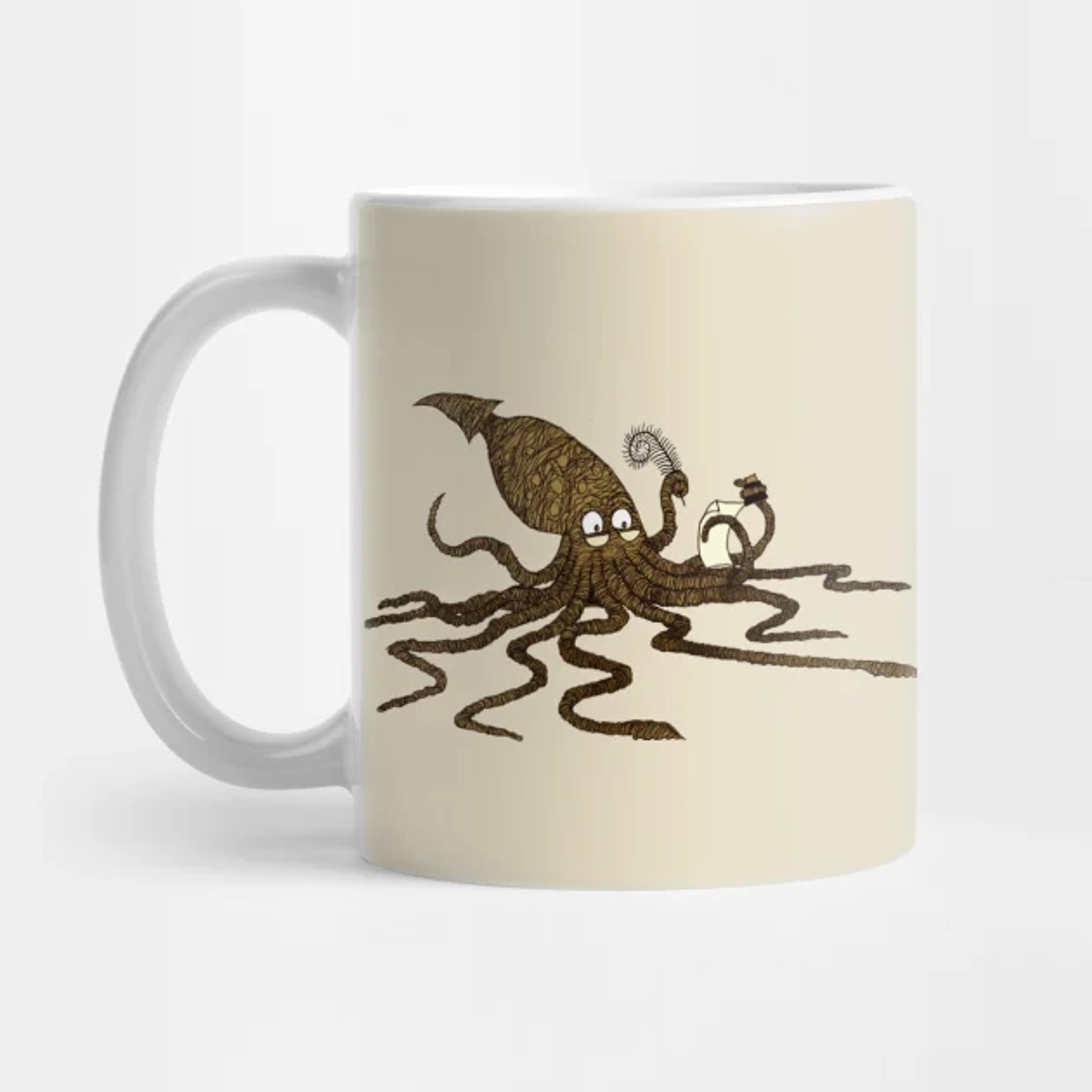 Squid & Quill - Squid - Mug | TeePublic