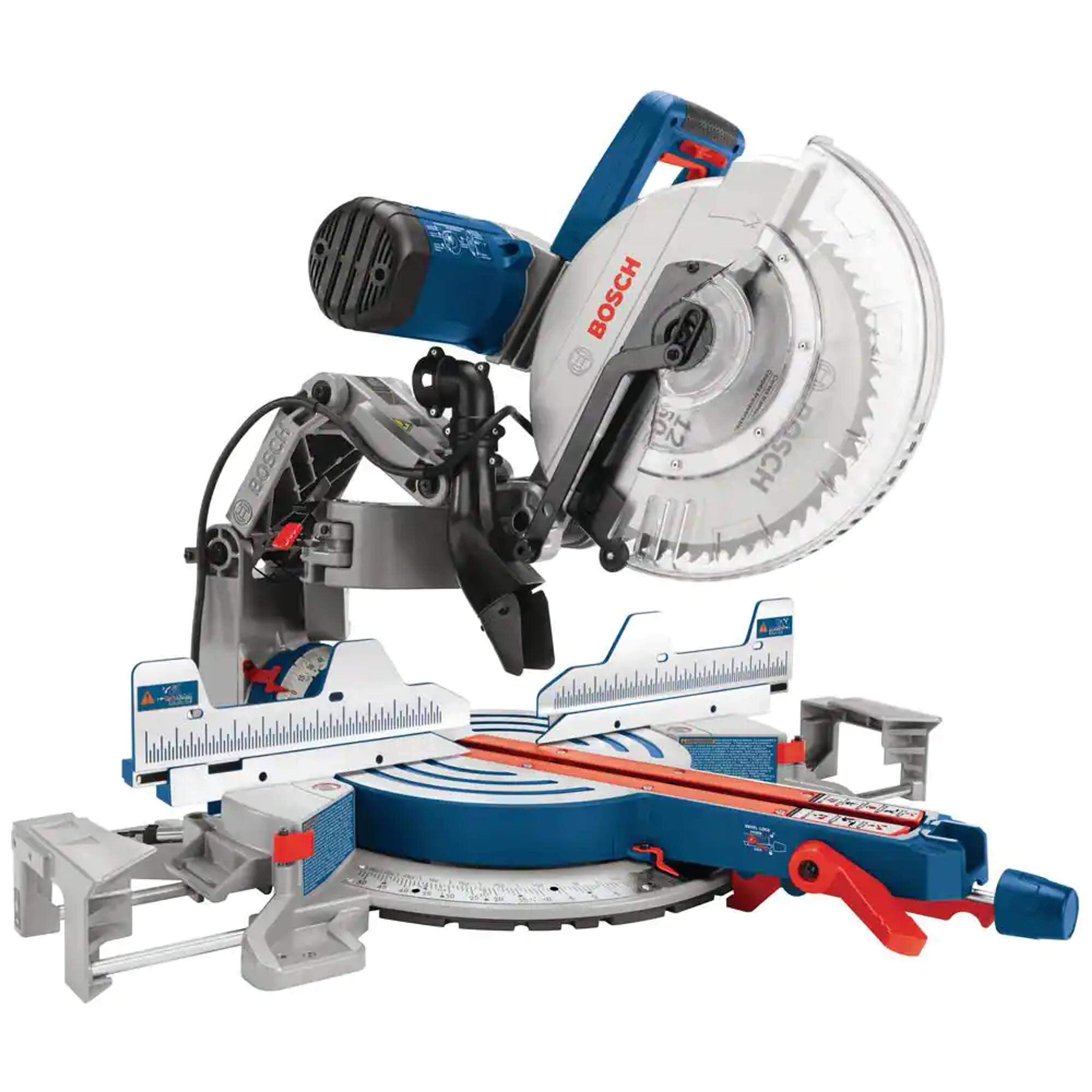 Bosch 15 Amp 12 in. Corded Dual-Bevel Sliding Glide Miter Saw with 60 Tooth Saw Blade GCM12SD