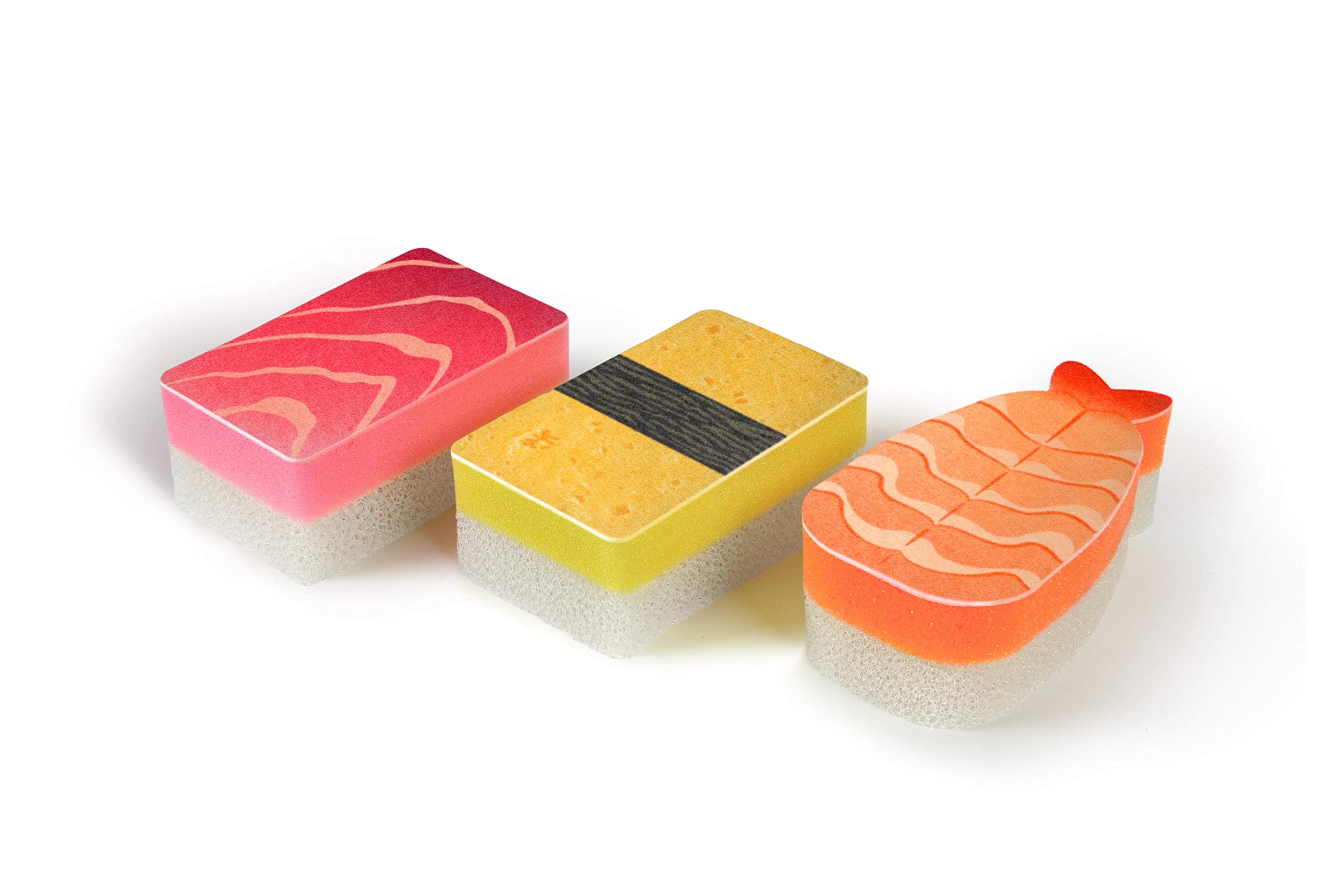 Amazon.com: Genuine Fred WASHABI Sponges, Set of 3, Sushi Assortment : Everything Else