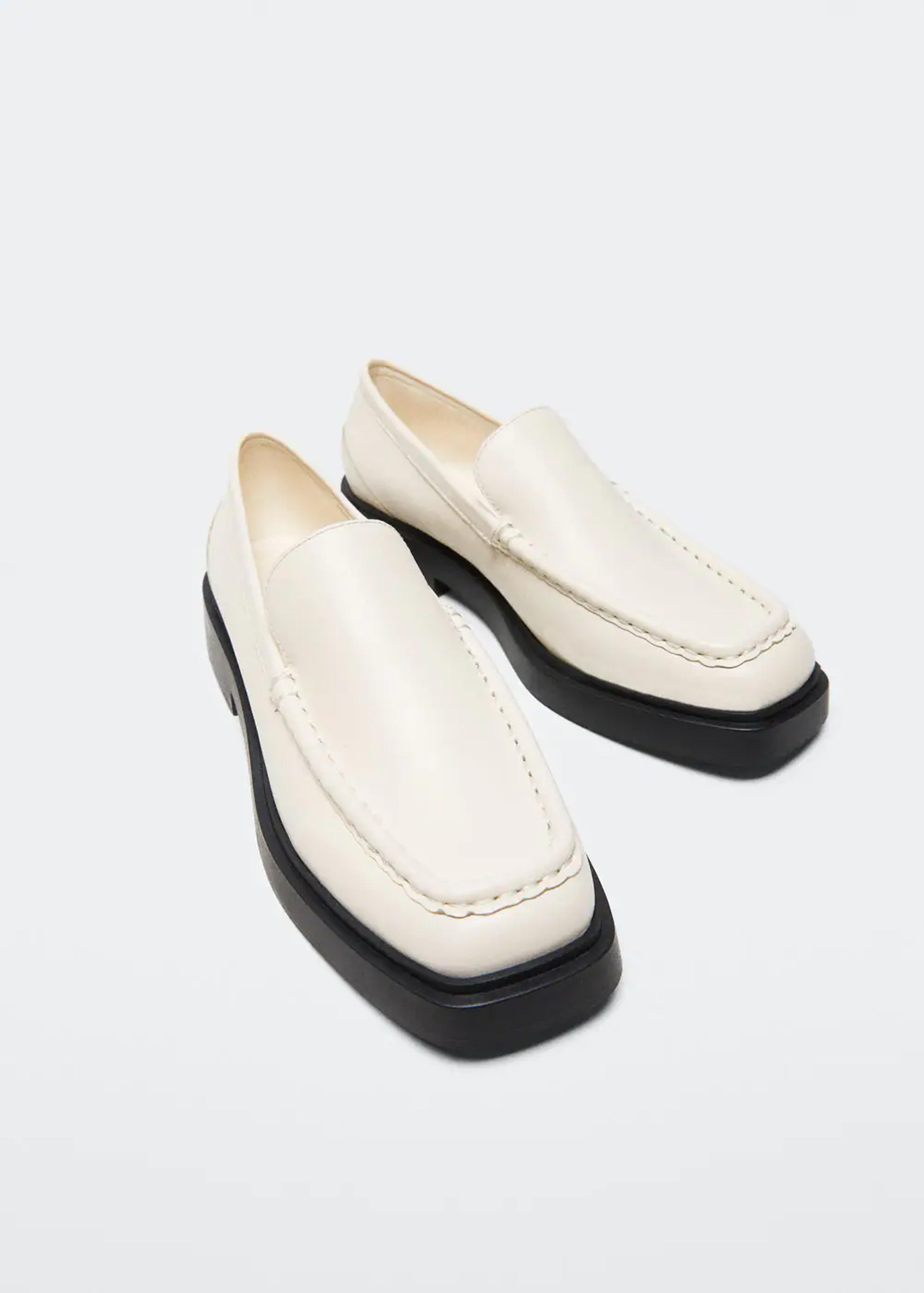 Leather moccasin - Women | Mango USA