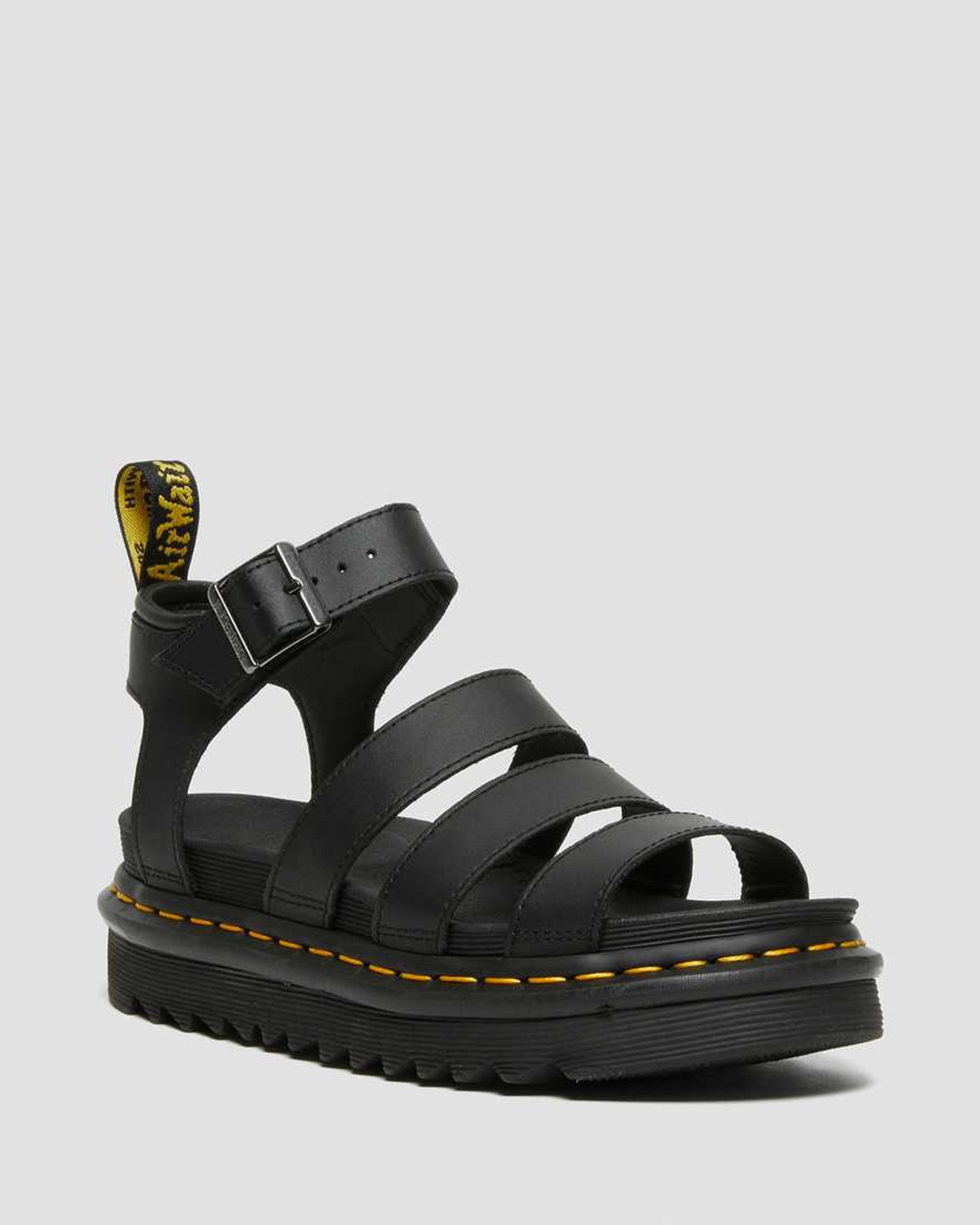 DR MARTENS Blaire Hydro Leather Strap Sandals