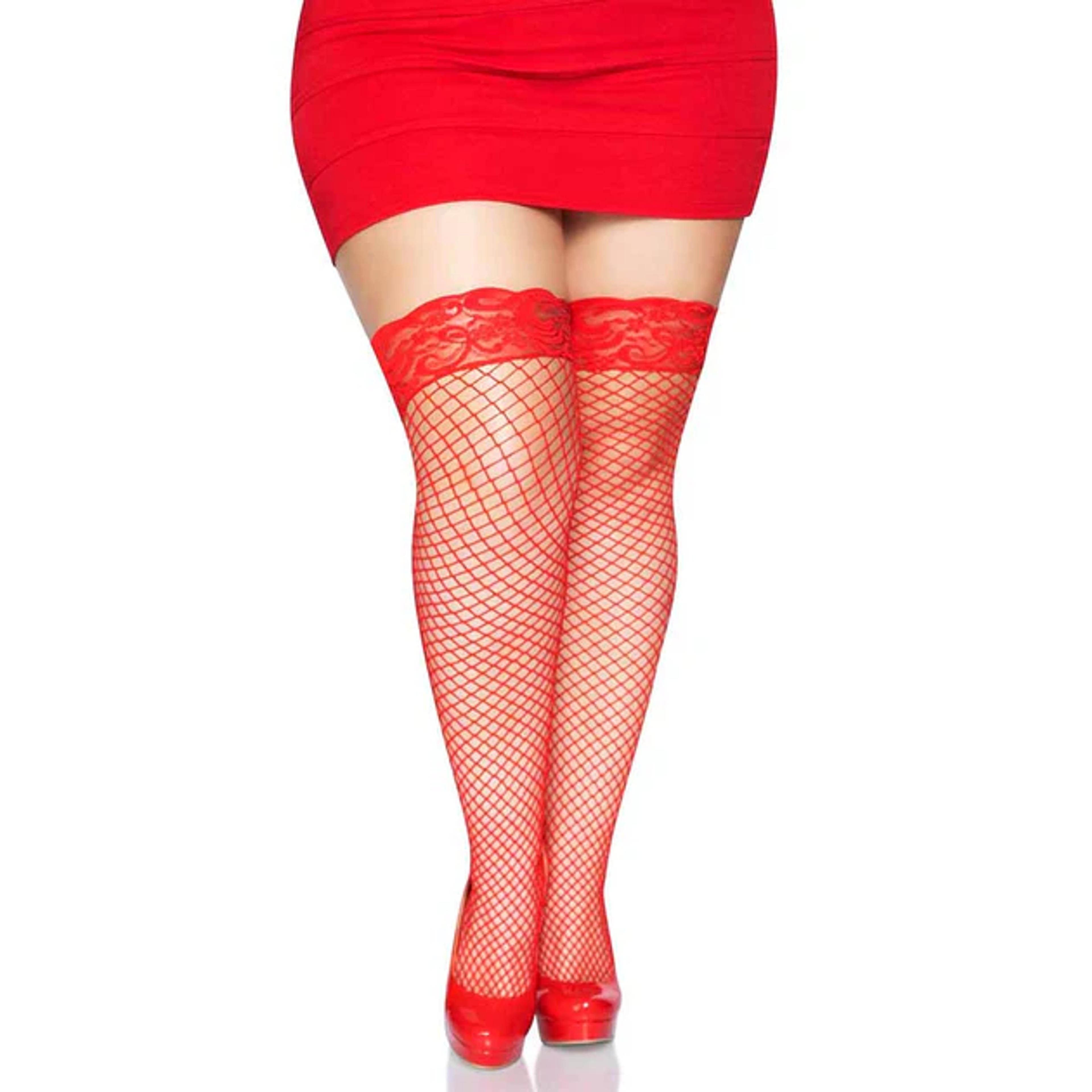 Plus Size Nya Net Thigh Highs