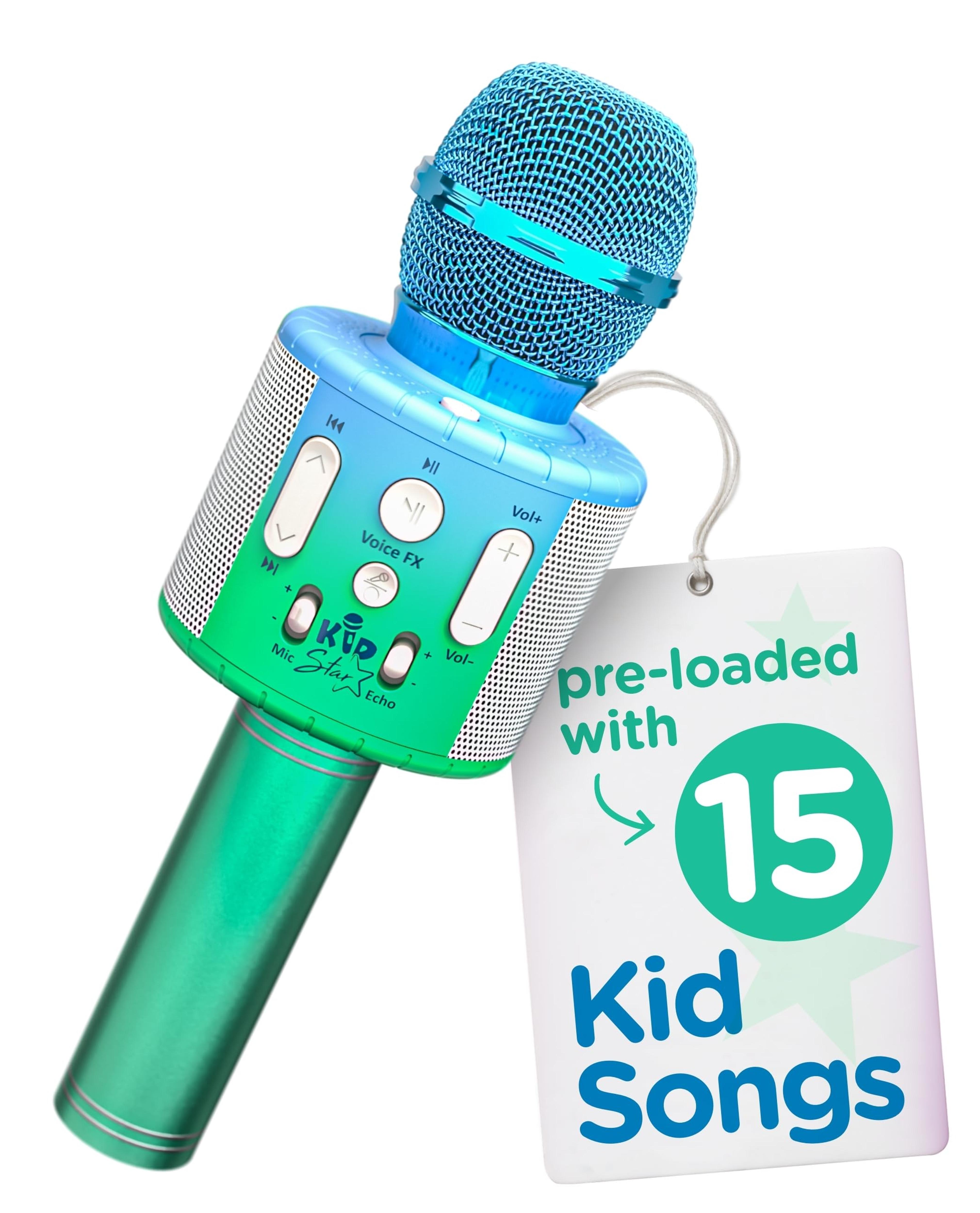 Move2Play, Kids Star Karaoke | Kids Microphone | Includes Bluetooth & 15 Pre-Loaded Nursery Rhymes | Birthday Gift for Girls, Boys & Toddlers | Girls Toy Ages 2, 3, 4-5, 6+ Years Old