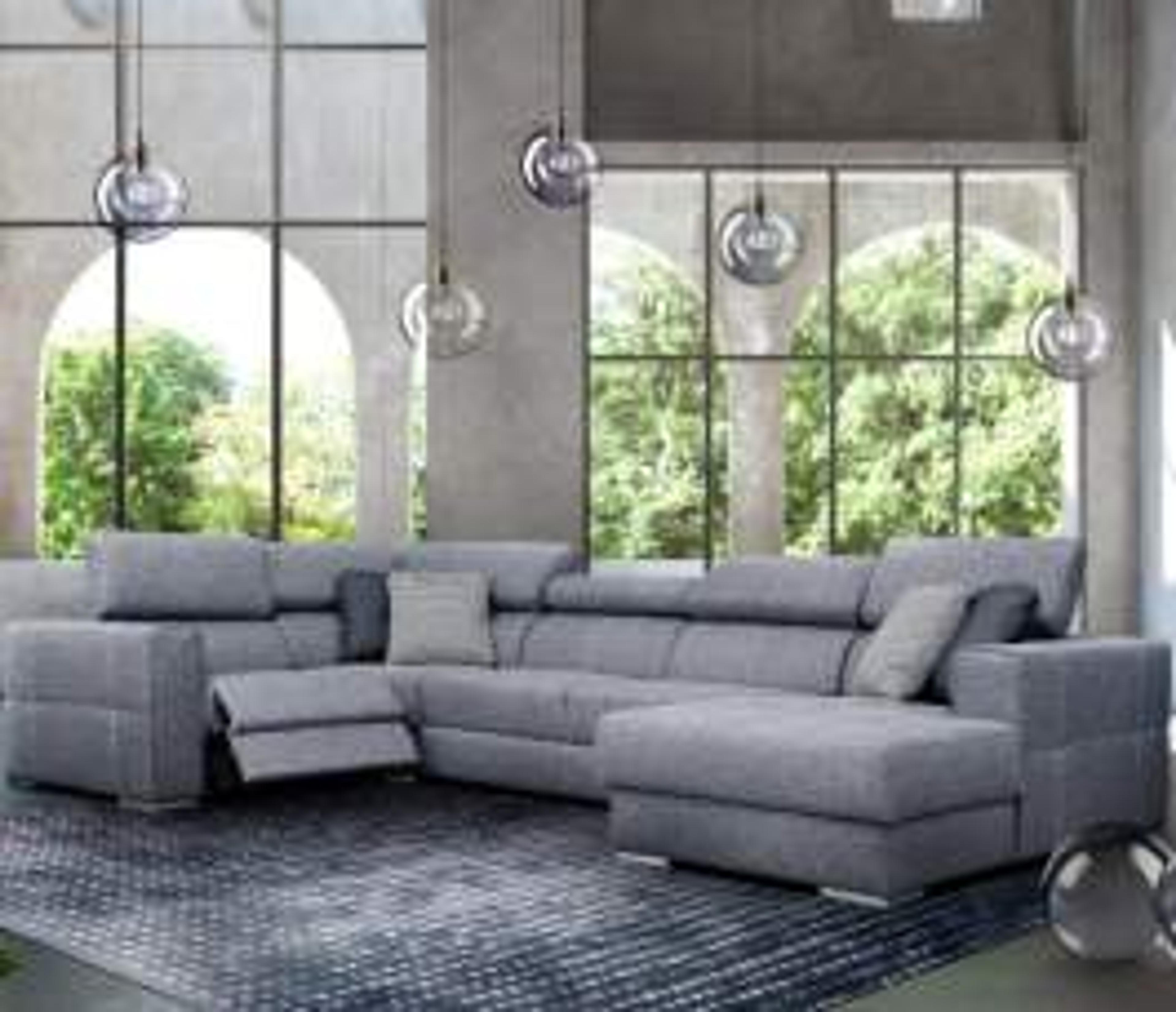 Quartz Sofa Sectional Right w/Electric Recliner and Bed