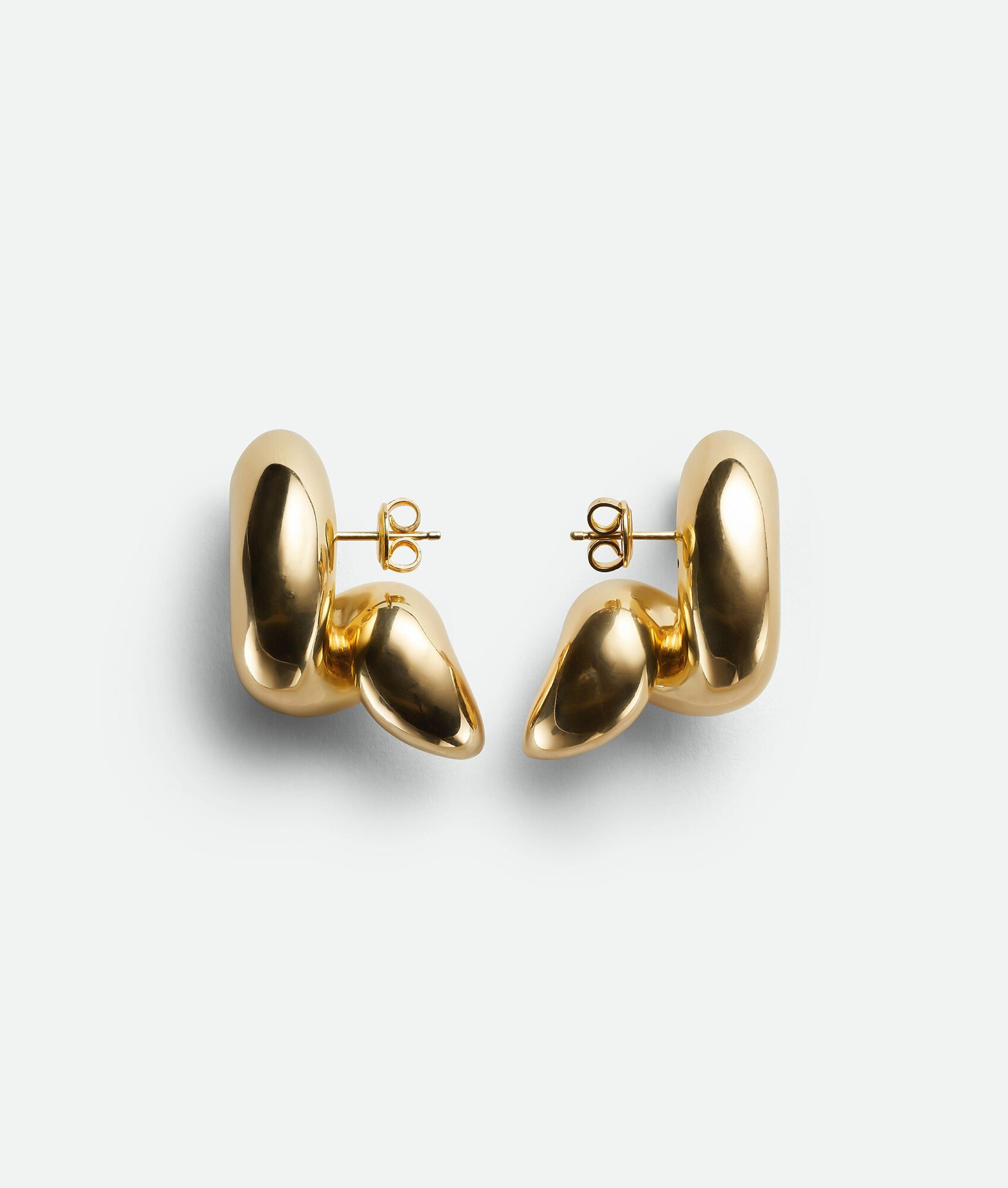 Bottega Veneta® Women's Corkscrew Earrings in Yellow Gold. Shop online now.