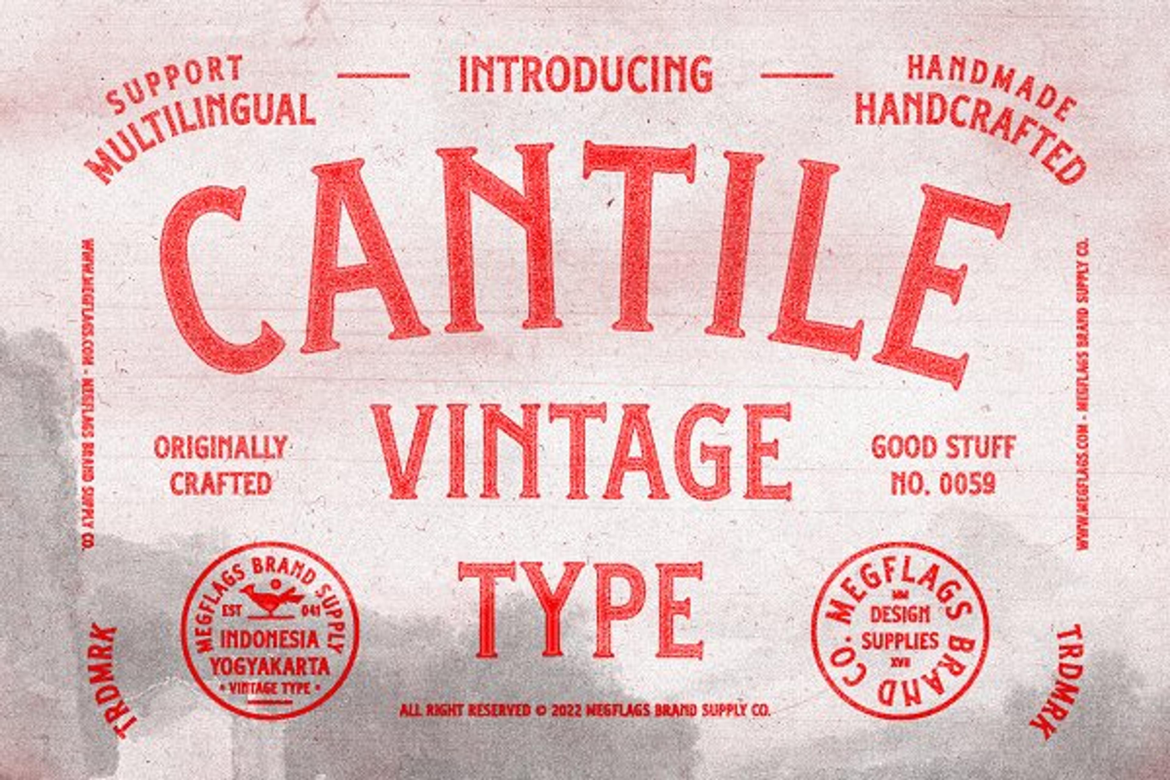 Cantile Vintage | Sans Serif Fonts ~ Creative Market