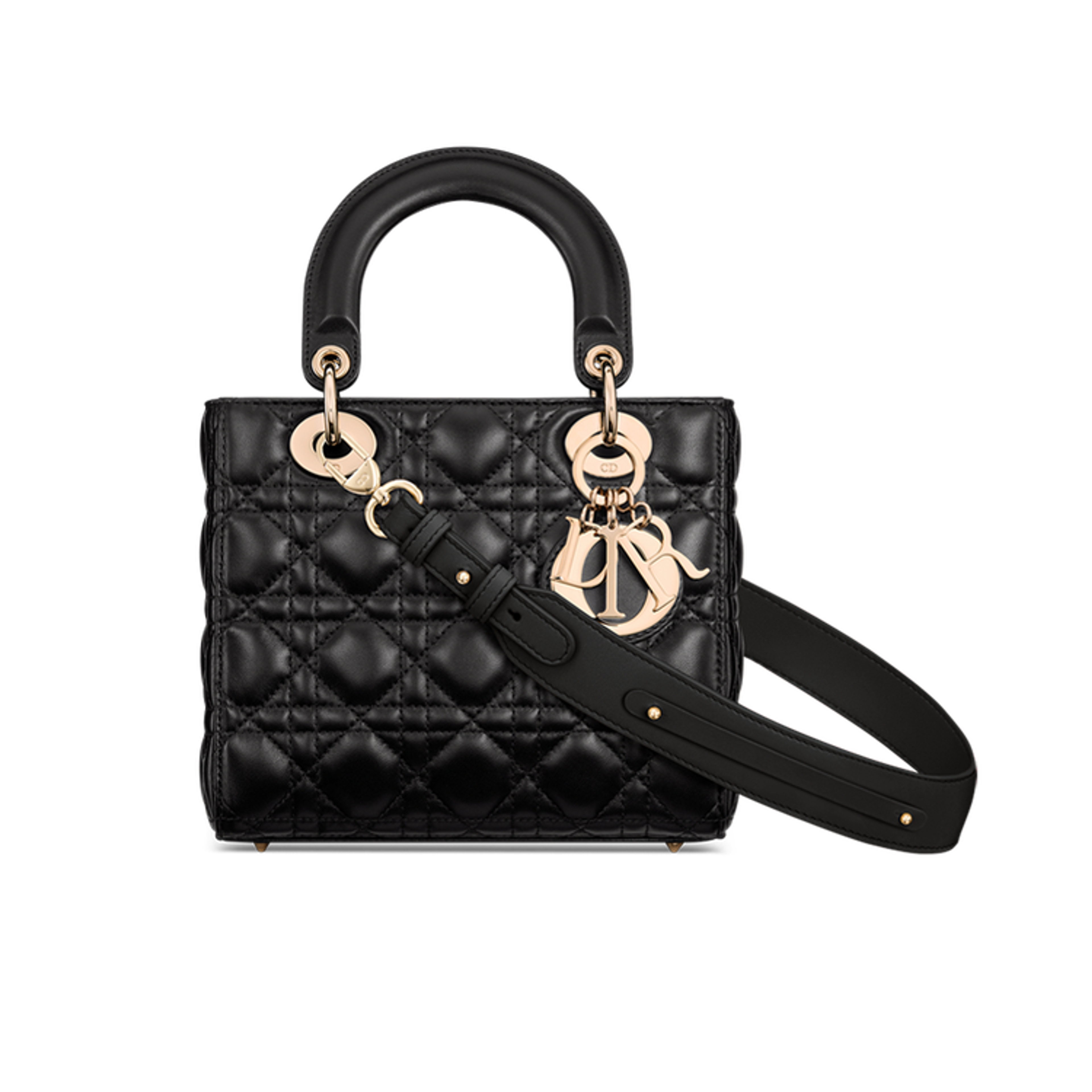 Small Lady Dior My ABCDior Bag Black Cannage Lambskin | DIOR US