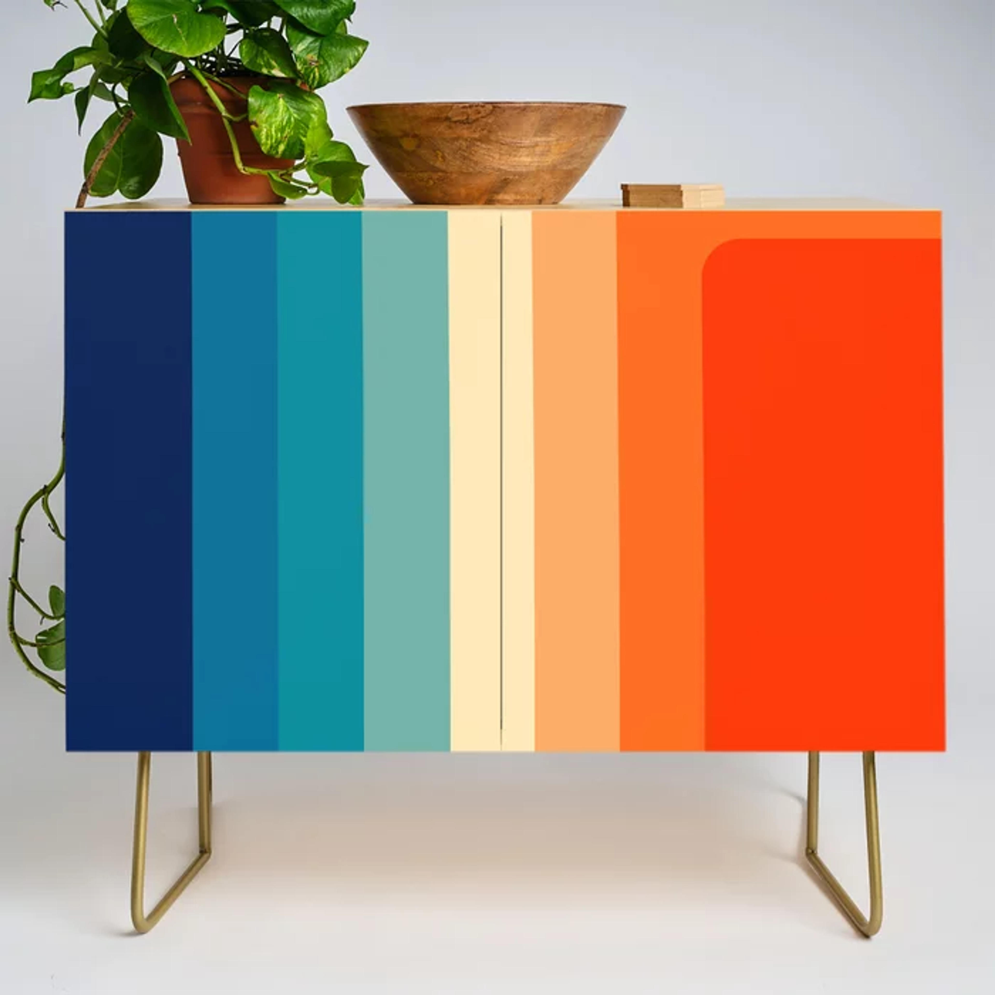 80s Vintage palette Credenza by Mydream | Society6