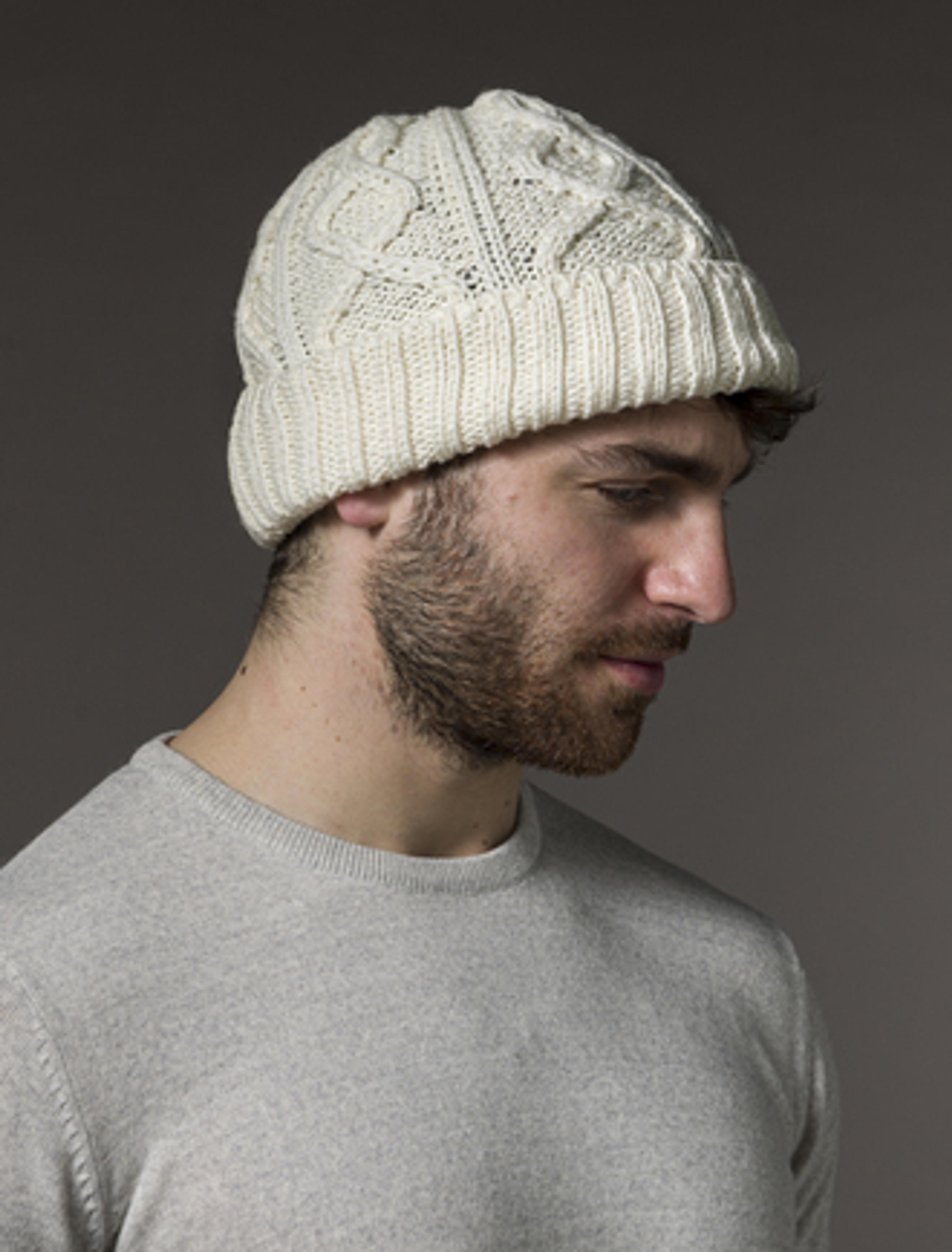 Men's Aran Super Soft Merino Wool Hat