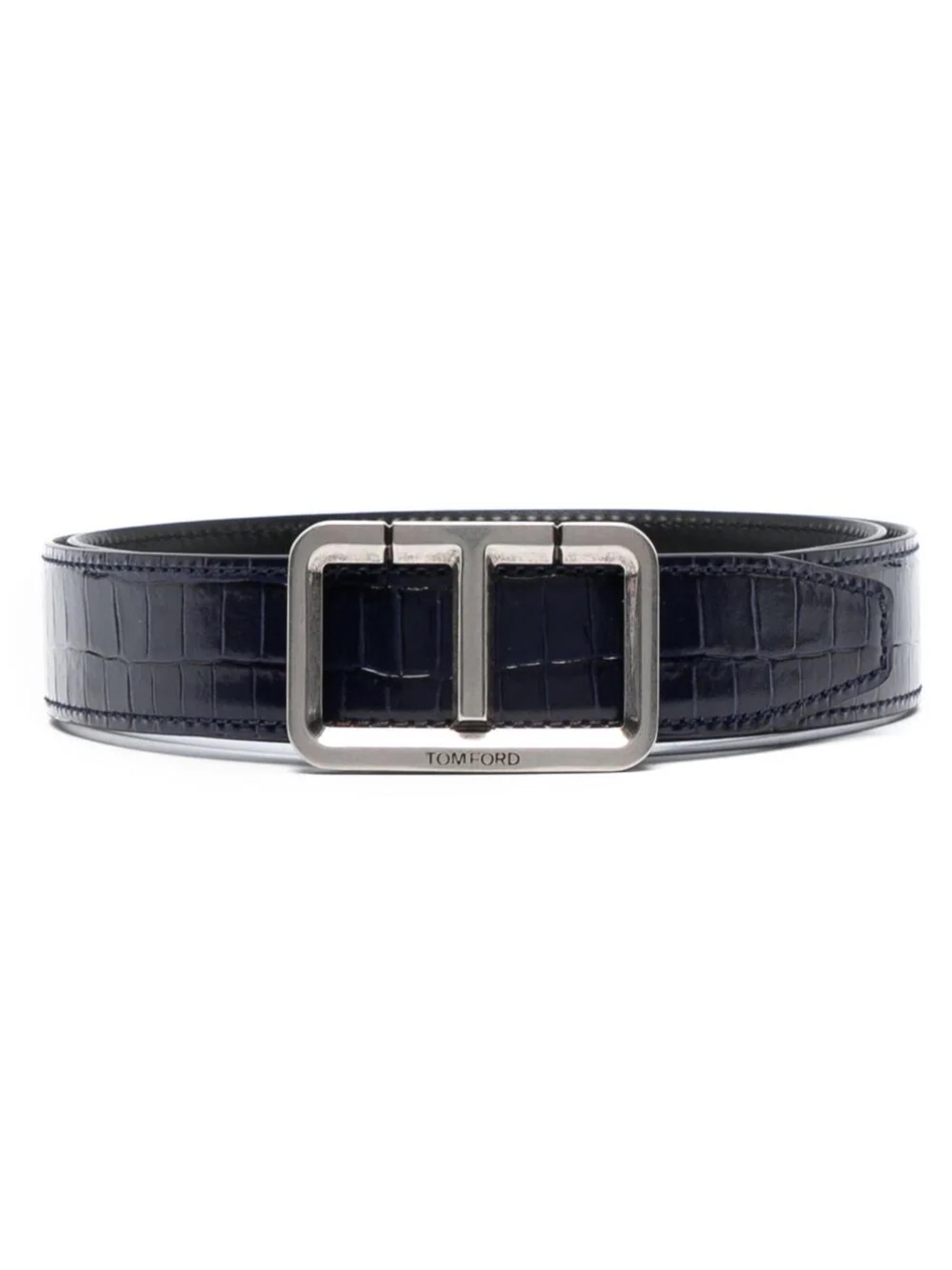 TOM FORD logo-buckle Leather Belt - Farfetch