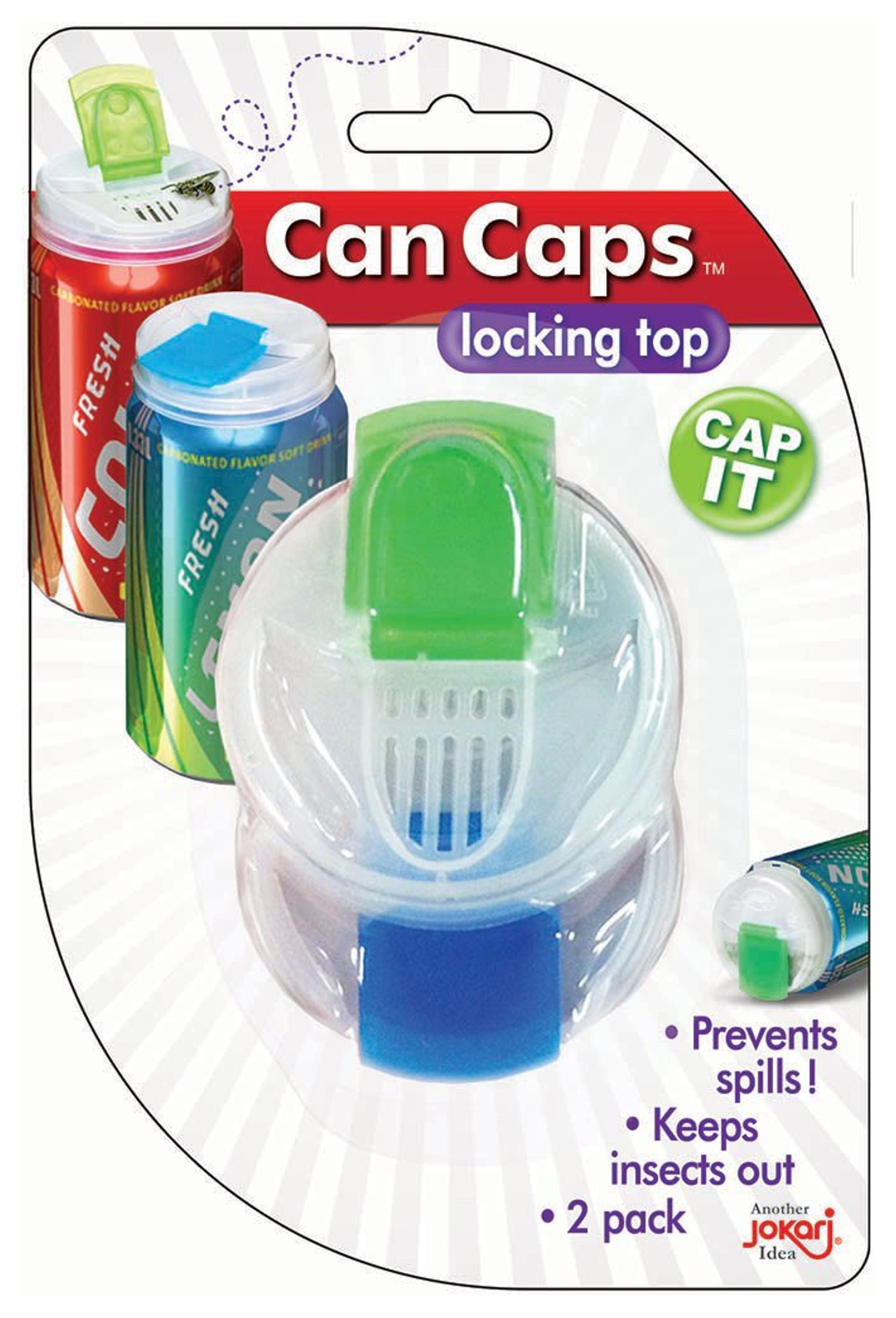 Amazon.com: Jokari Snap and Sip Can Caps, Pack of 2: Can Lids Soda: Home & Kitchen